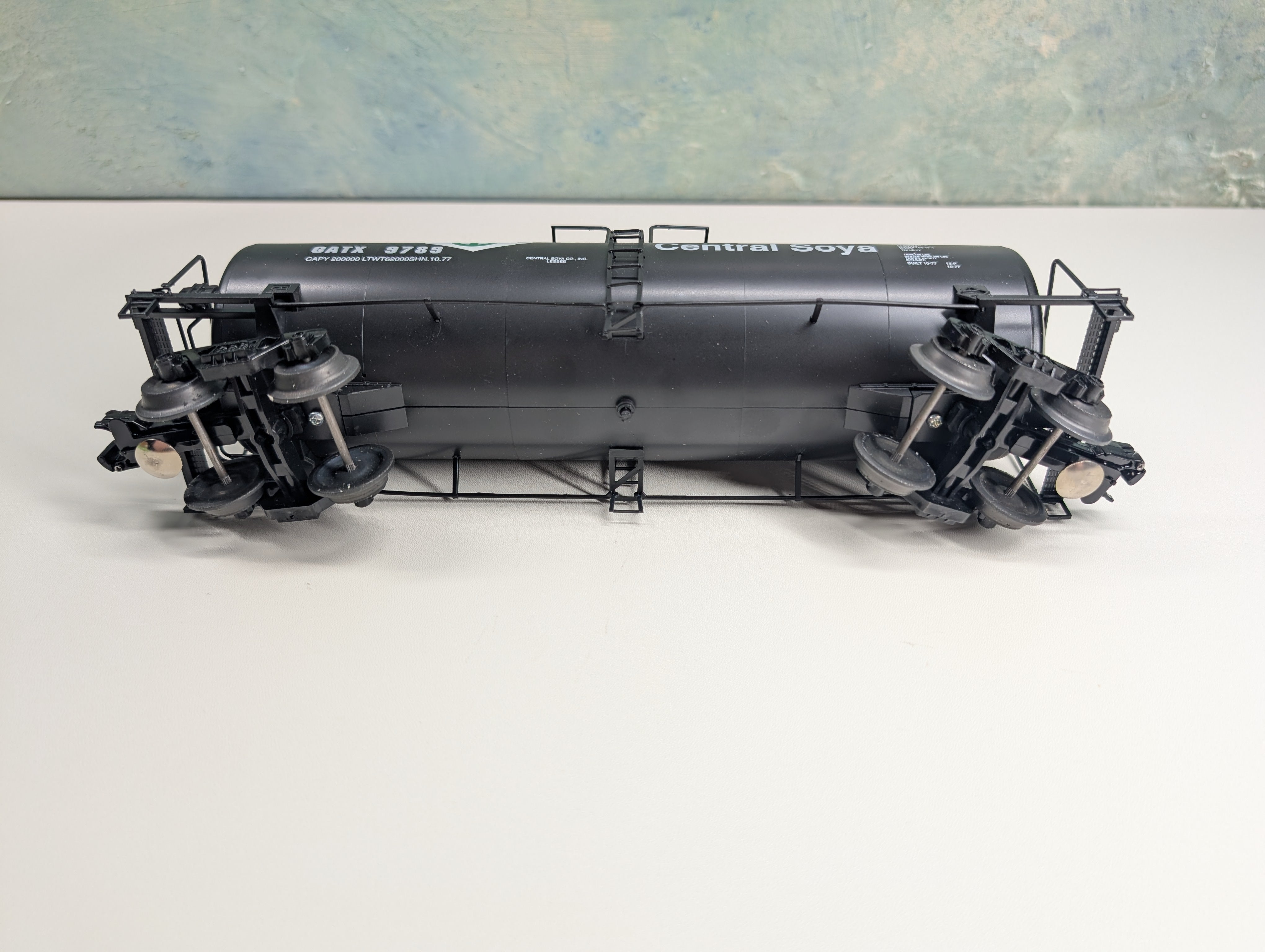 USED Weaver O Tank Car Central Soya GATX #9789 3-Rail