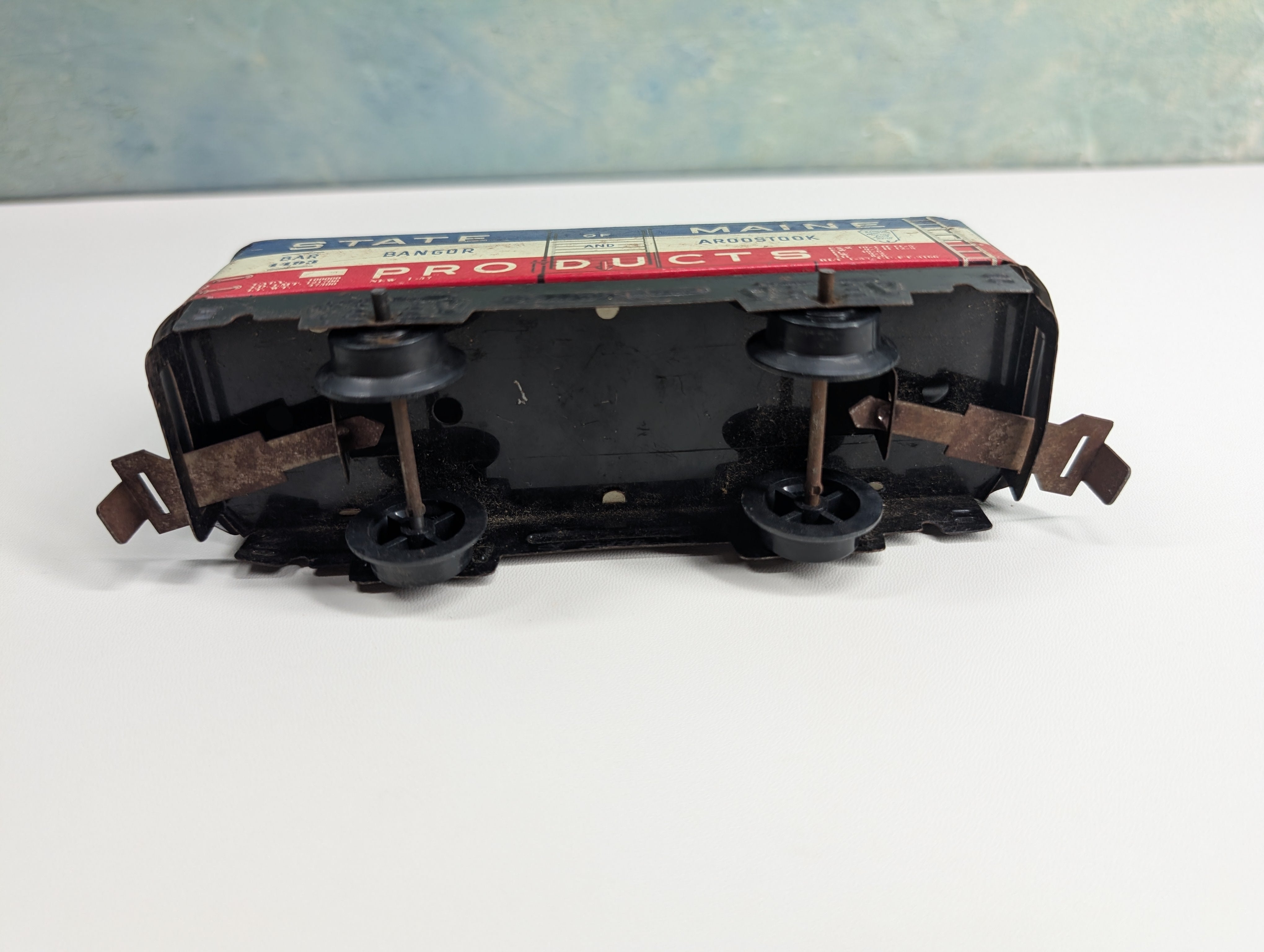USED Marx O Box Car Bangor and Aroostook BAR #4493