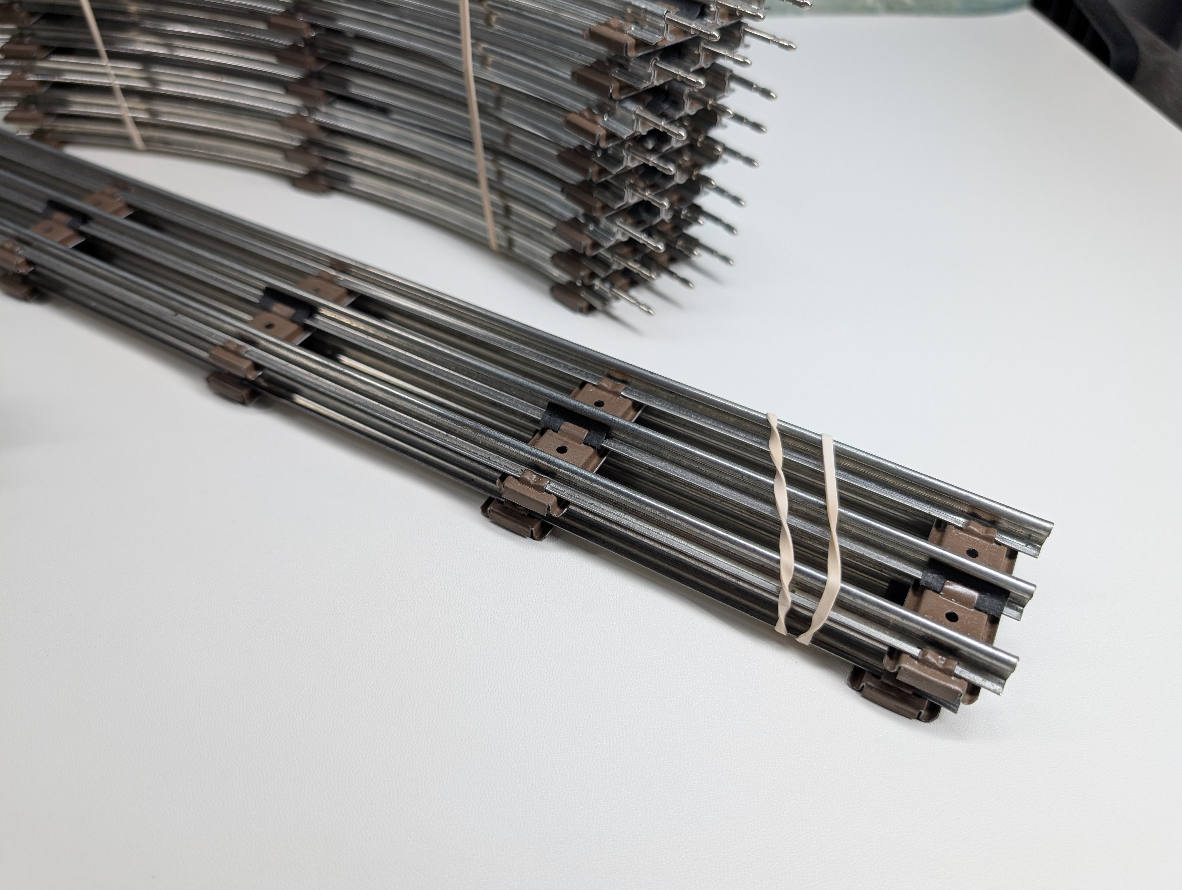 USED K-Line O Lot of Tubular Track (14 pcs)