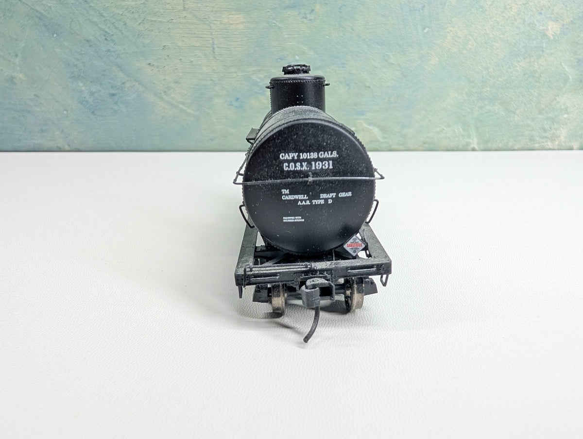 USED Life-Like HO Scale Single Dome Tank Car Mid-Continent Petroleum Corp D-X COSX #1931 Metal Wheels, Proto2000