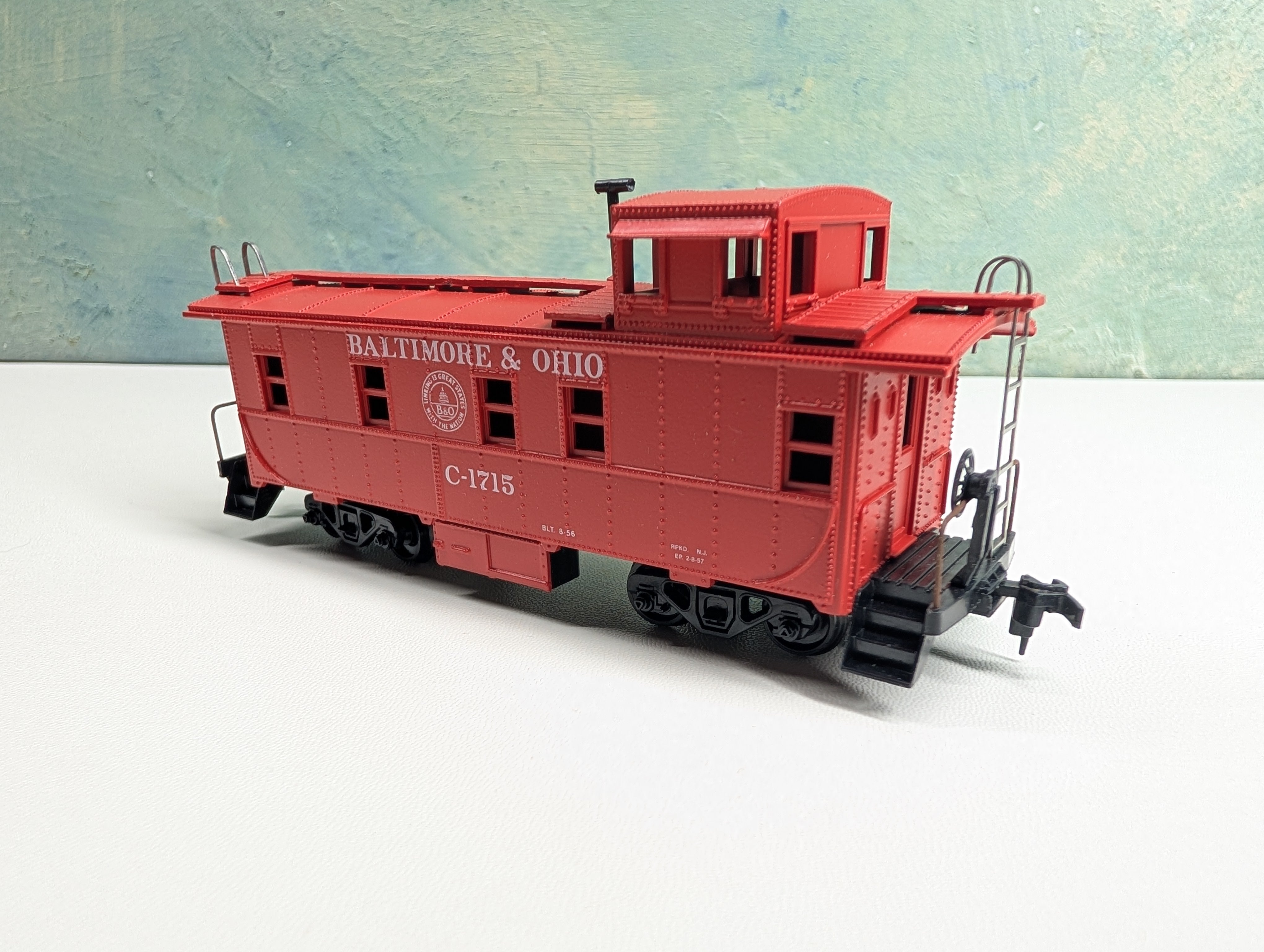 USED Athearn HO Scale Caboose Baltimore and Ohio #C-1715