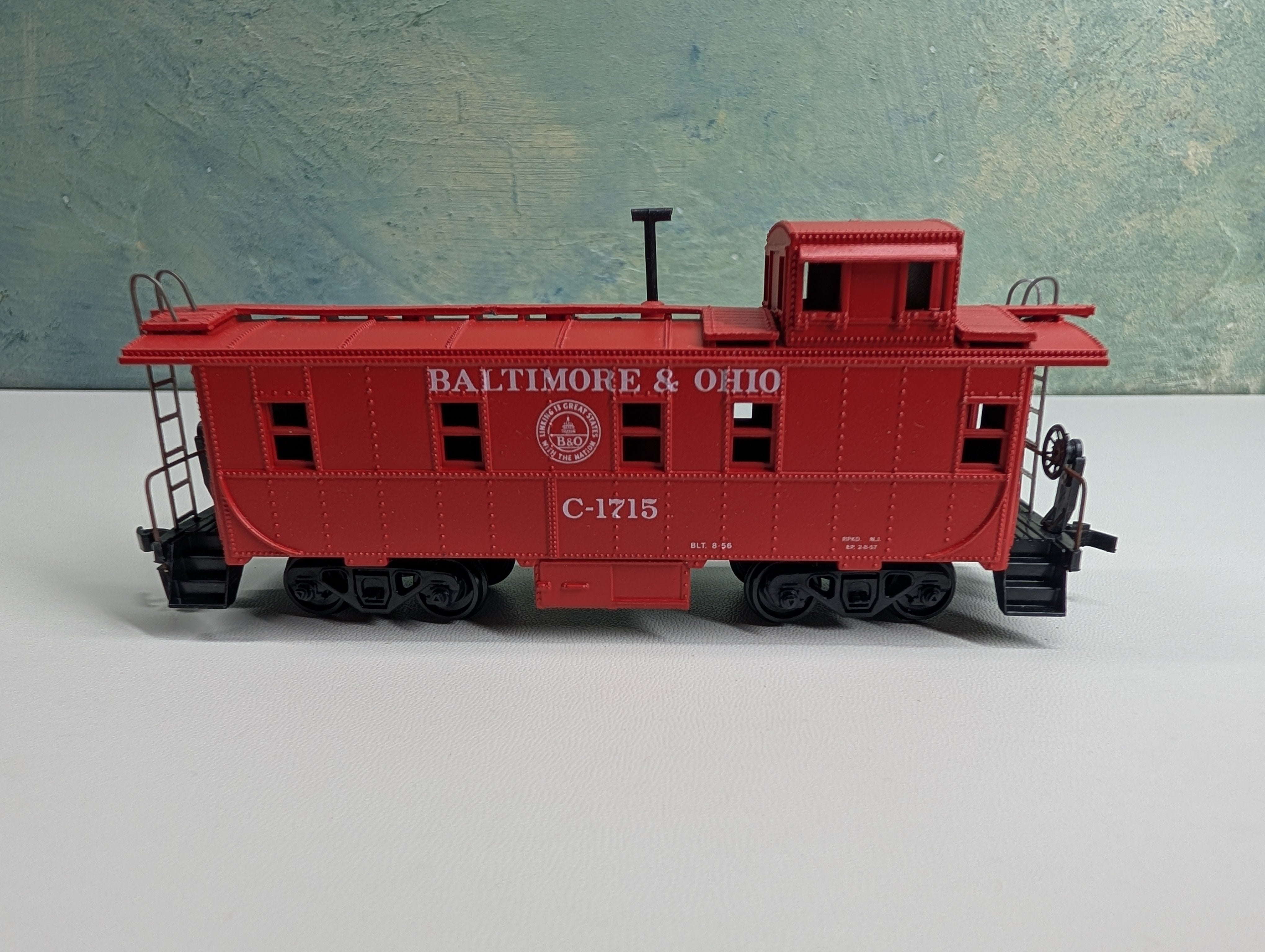 USED Athearn HO Scale Caboose Baltimore and Ohio #C-1715