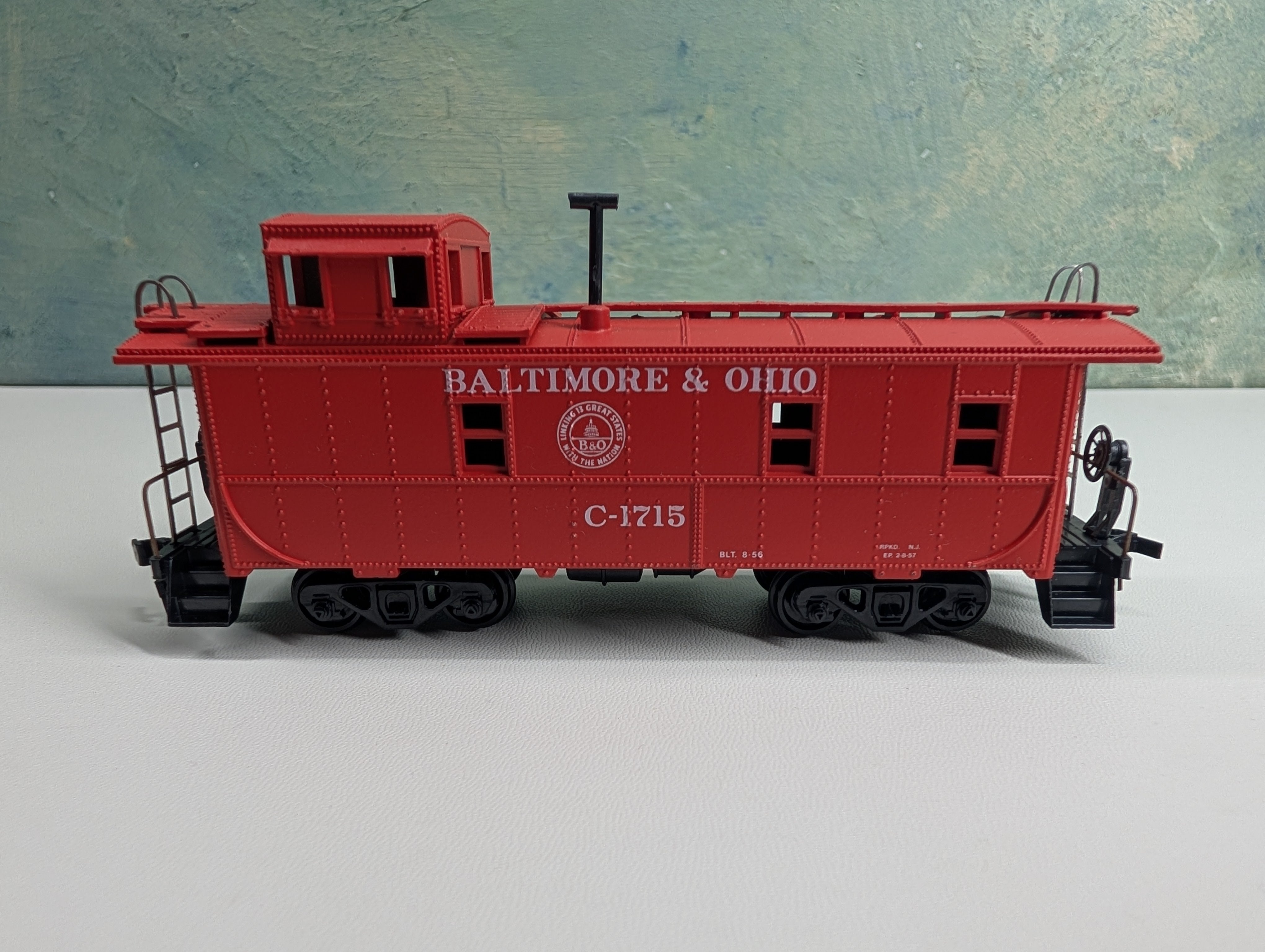 USED Athearn HO Scale Caboose Baltimore and Ohio #C-1715