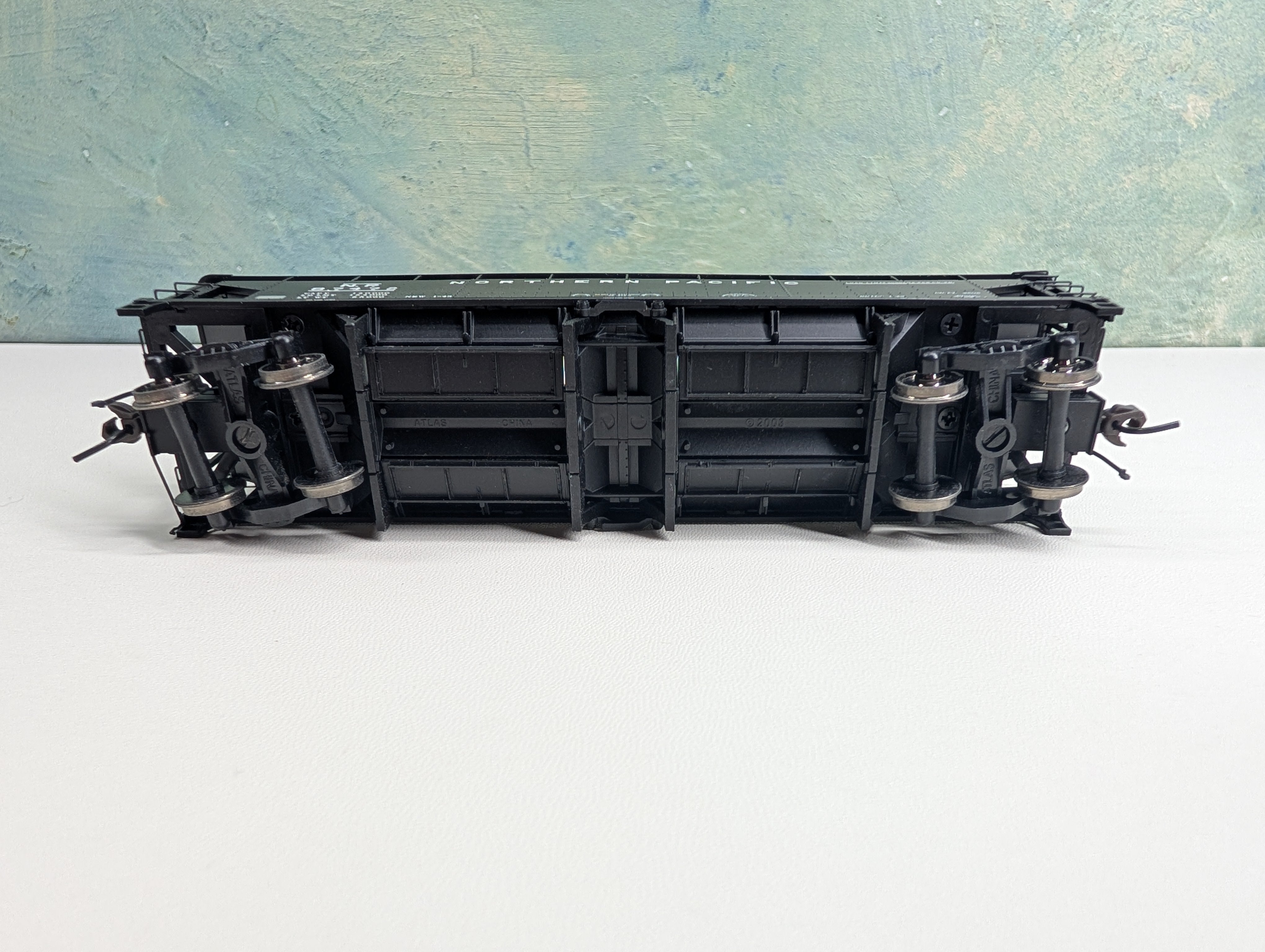 USED Atlas HO Scale Ballast Car Northern Pacific NP #87472 Metal Wheels