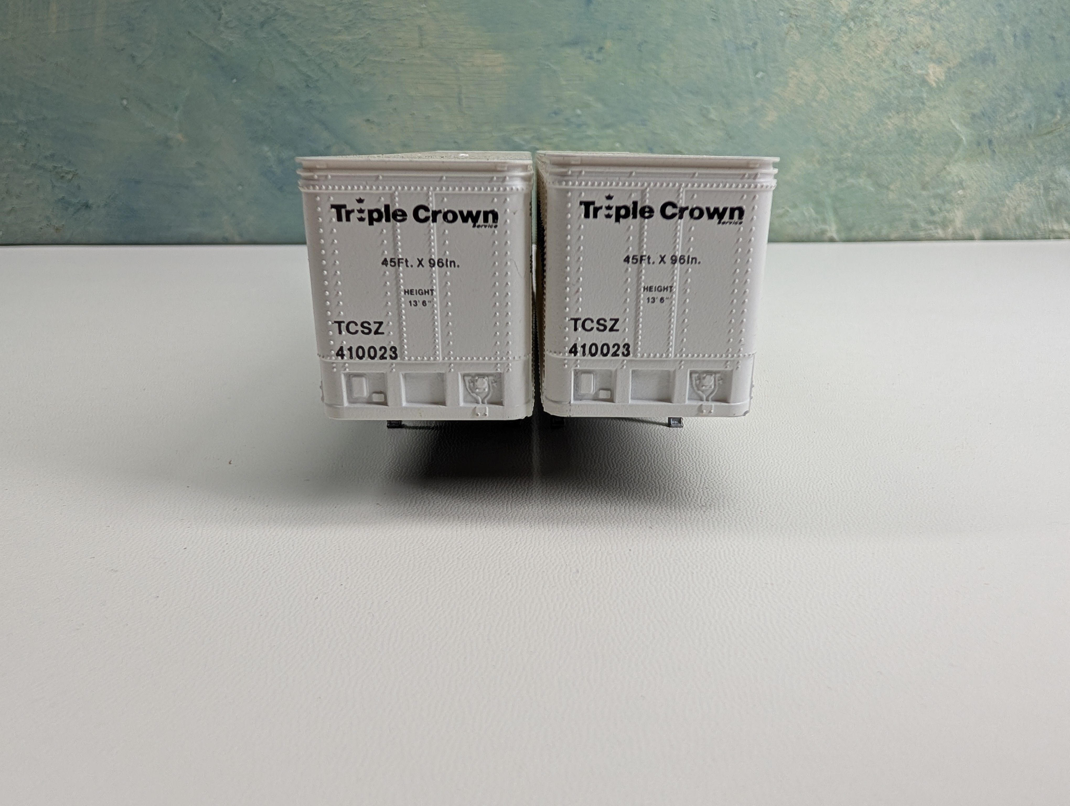 USED Athearn HO Scale Pair of 45' Trailers Norfolk Southern TCSZ #410023 Triple Crown