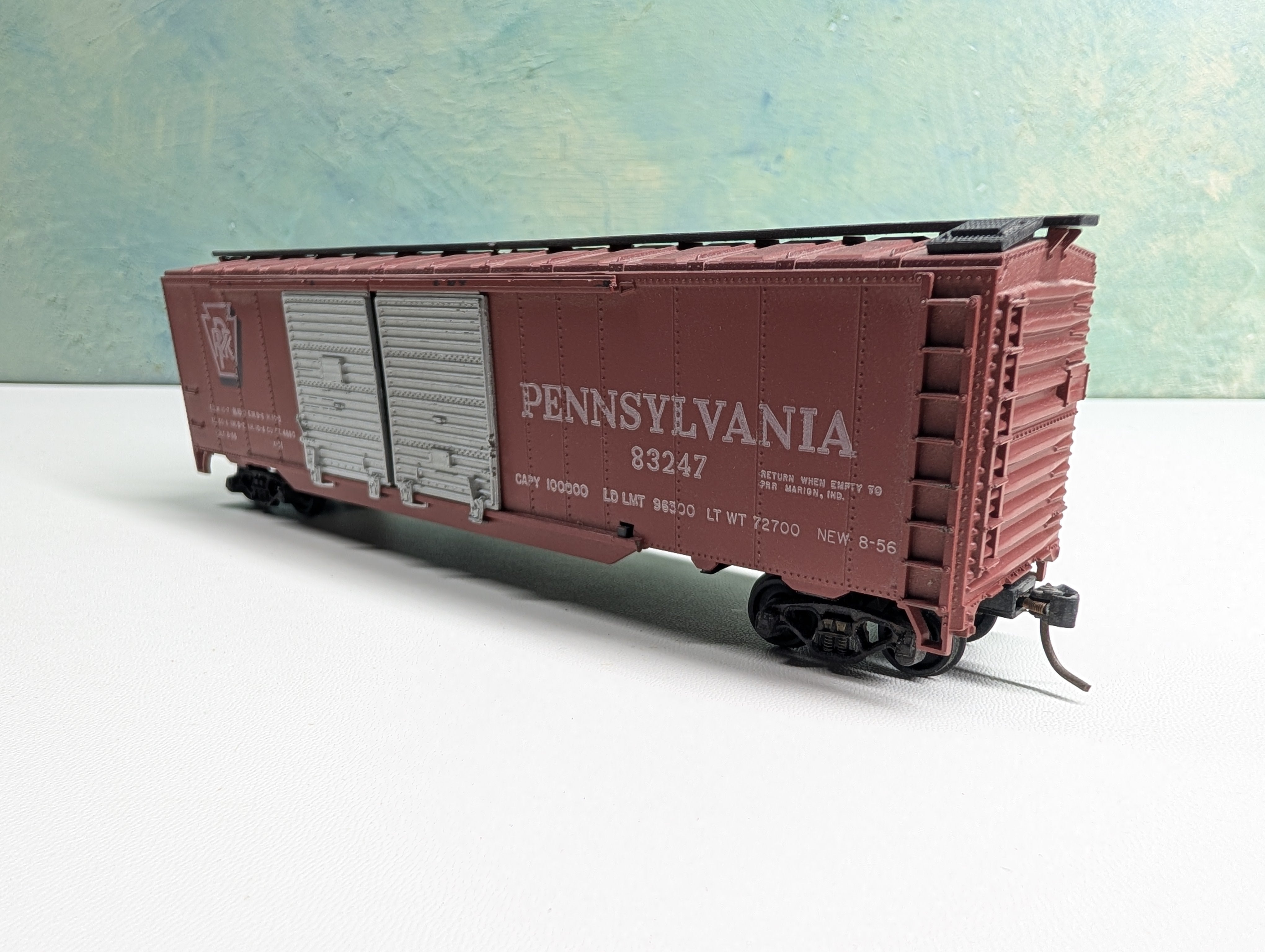 USED Athearn HO Scale 50' DD Box Car Pennsylvania PRR #83247