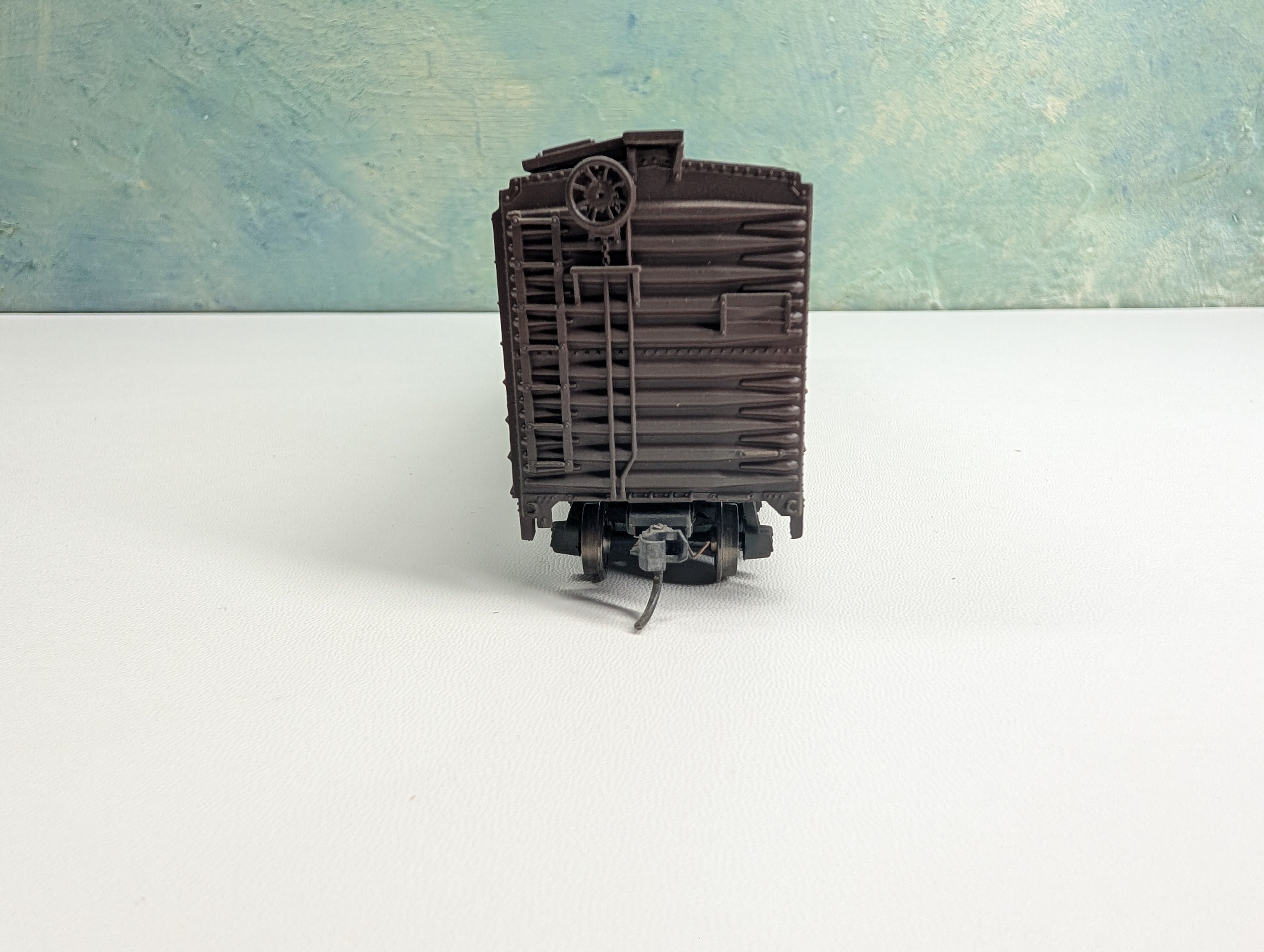 USED Athearn HO Scale 50' DD Box Car Pennsylvania PRR #74002 Metal Wheels, Weathered