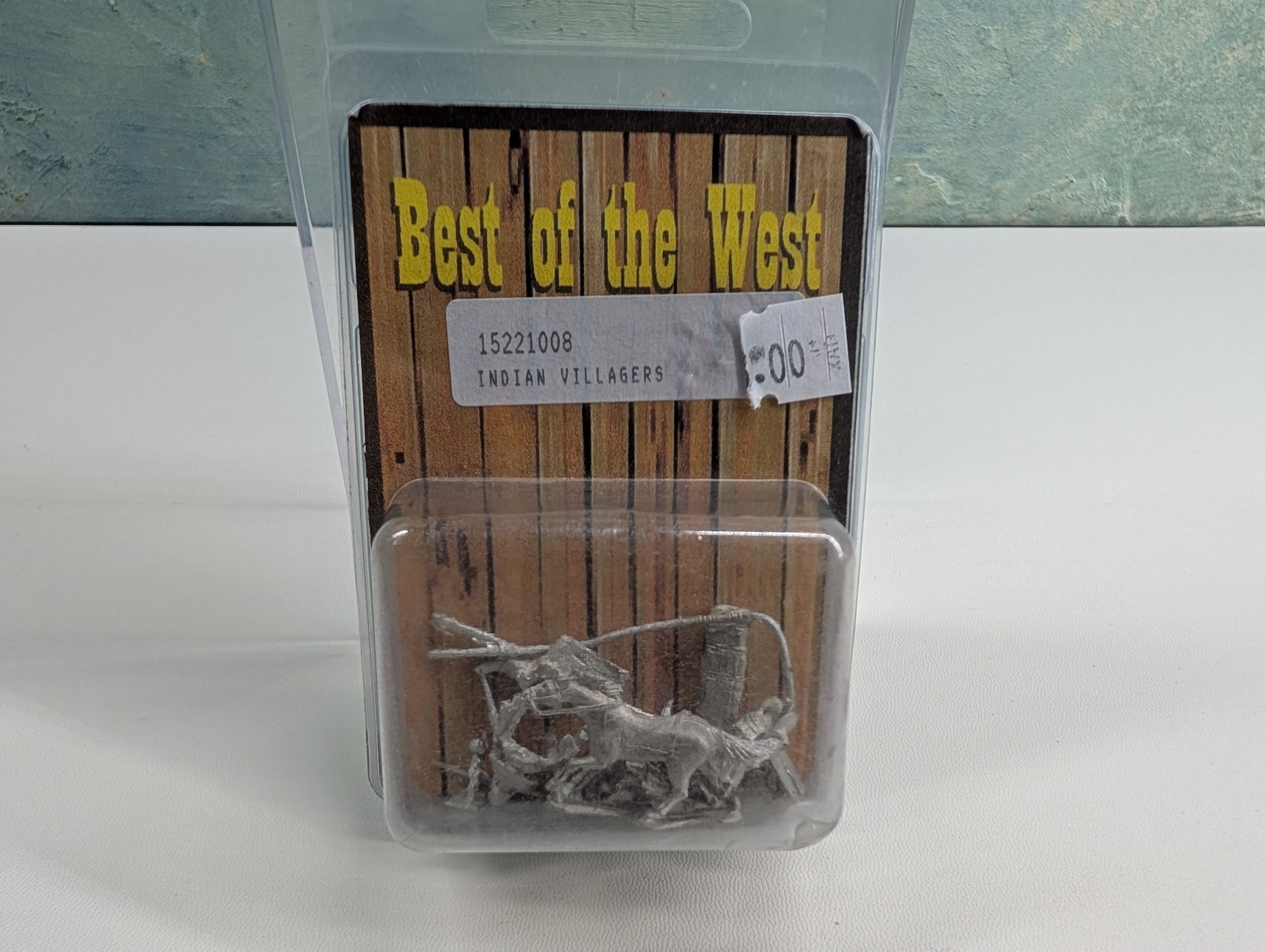 USED Best of the West 15221008 HO Scale Indian Villagers, Pewter