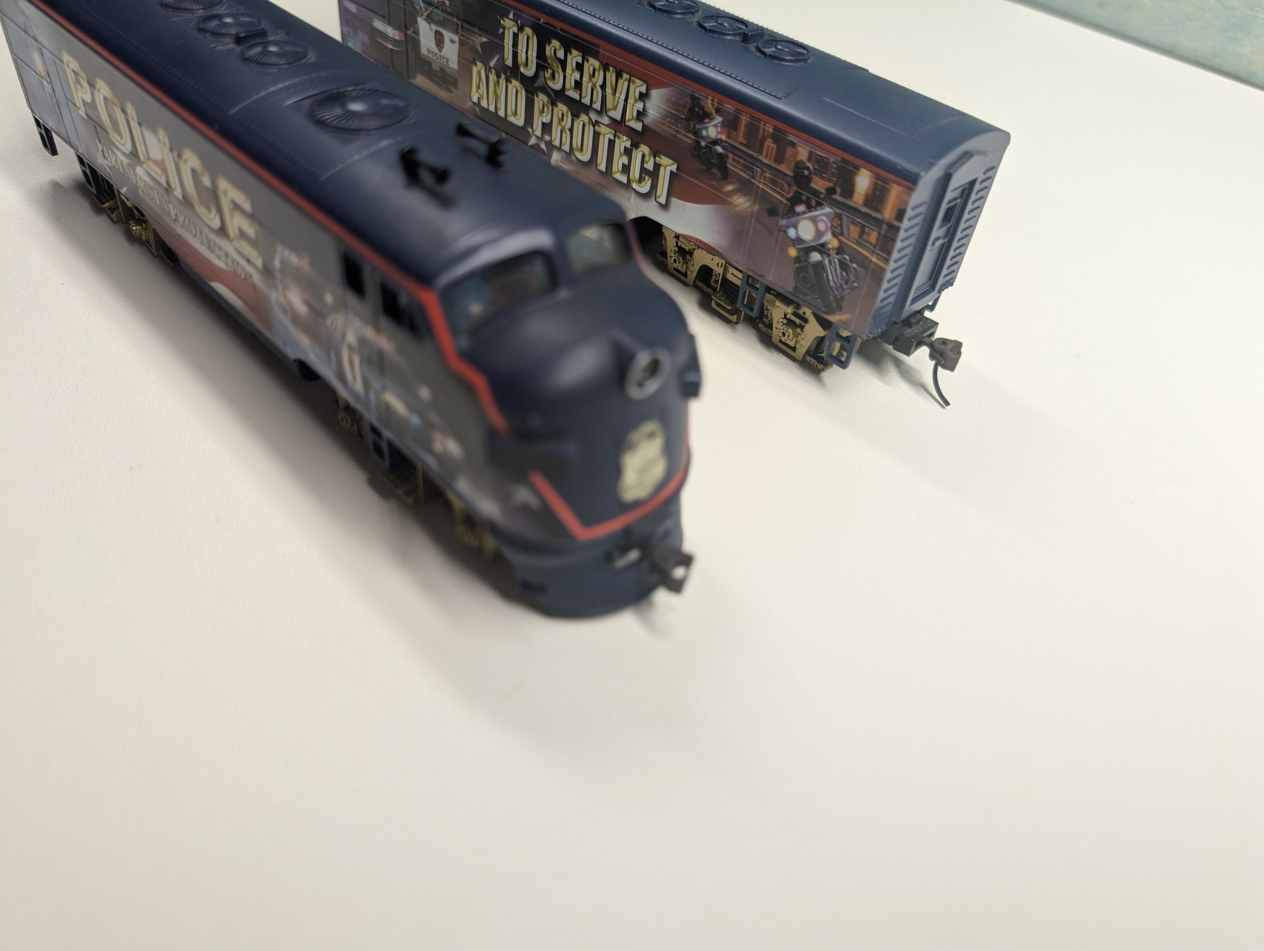 USED Bachmann HO Scale Police Serve and Protect A & B Diesel Locomotives Tested!