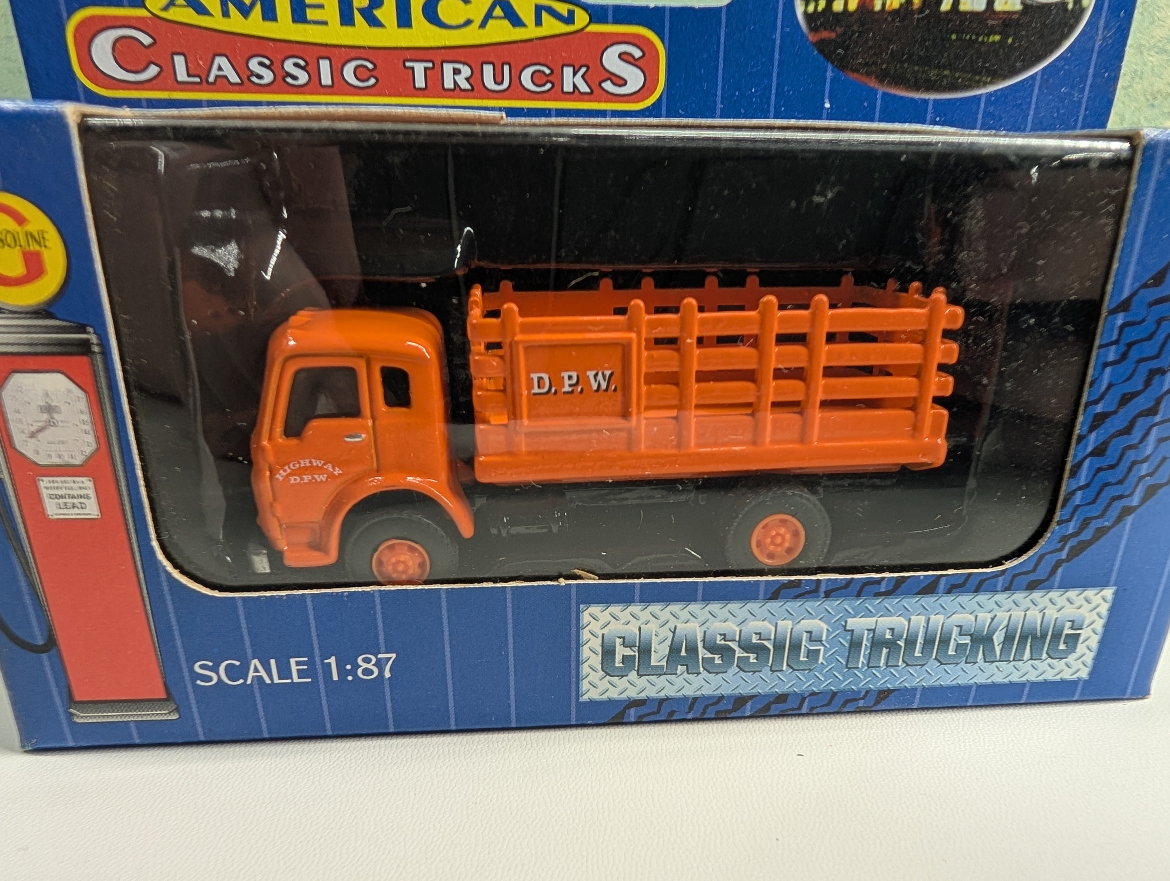 Imex 870189 HO Scale Orange DPW Stake Truck