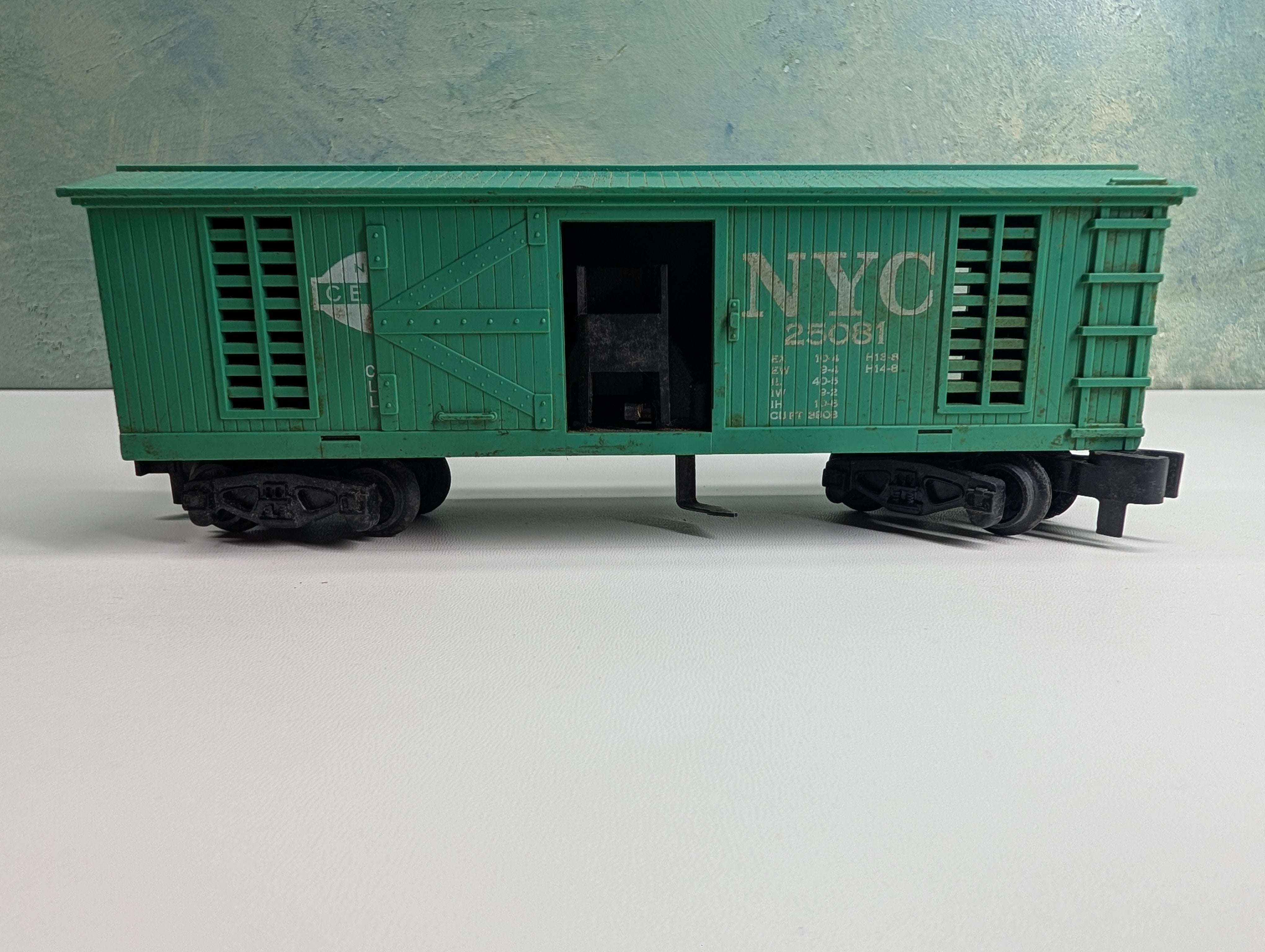 USED American Flyer S Scale Ejector Box Car New York Central NYC #25081