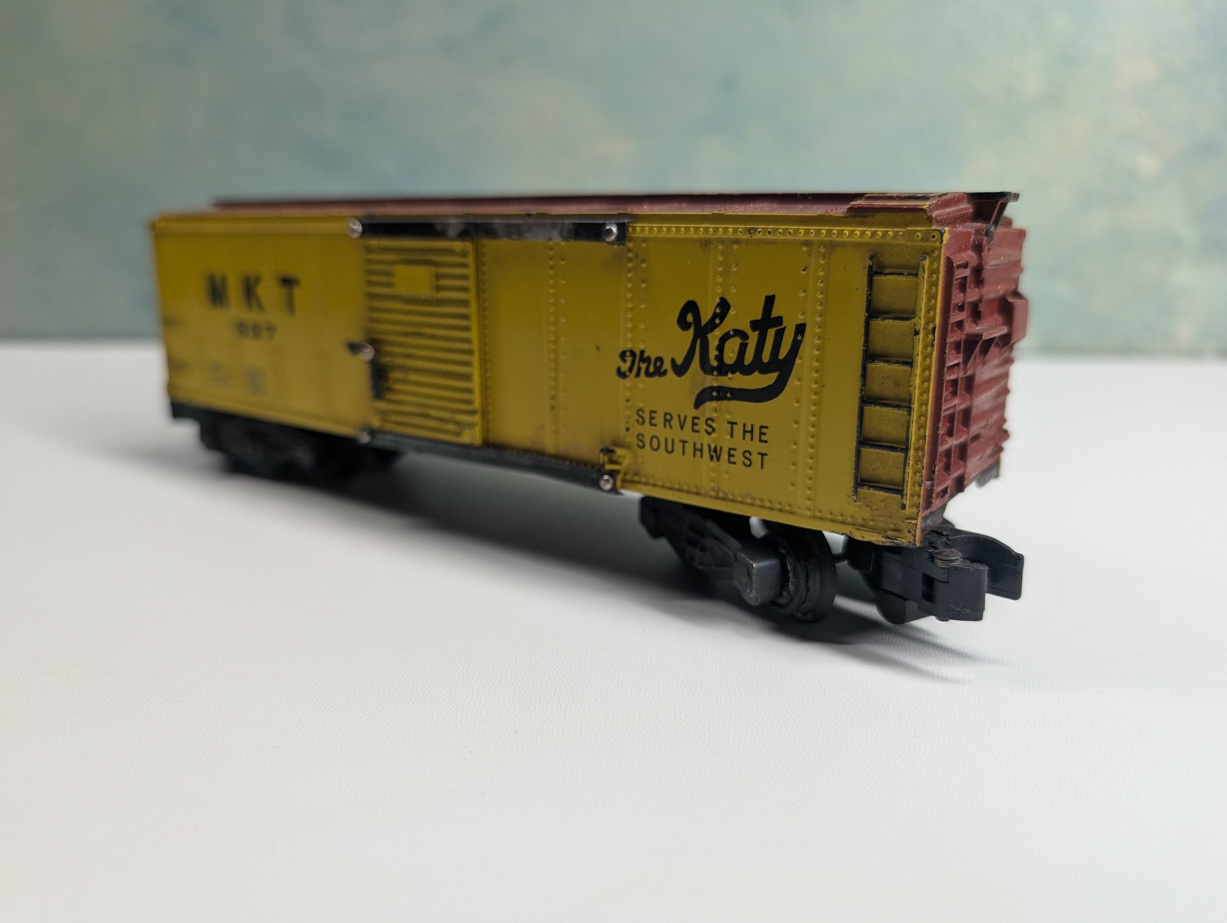USED American Flyer S Scale Box Car MKT #937 The Katy
