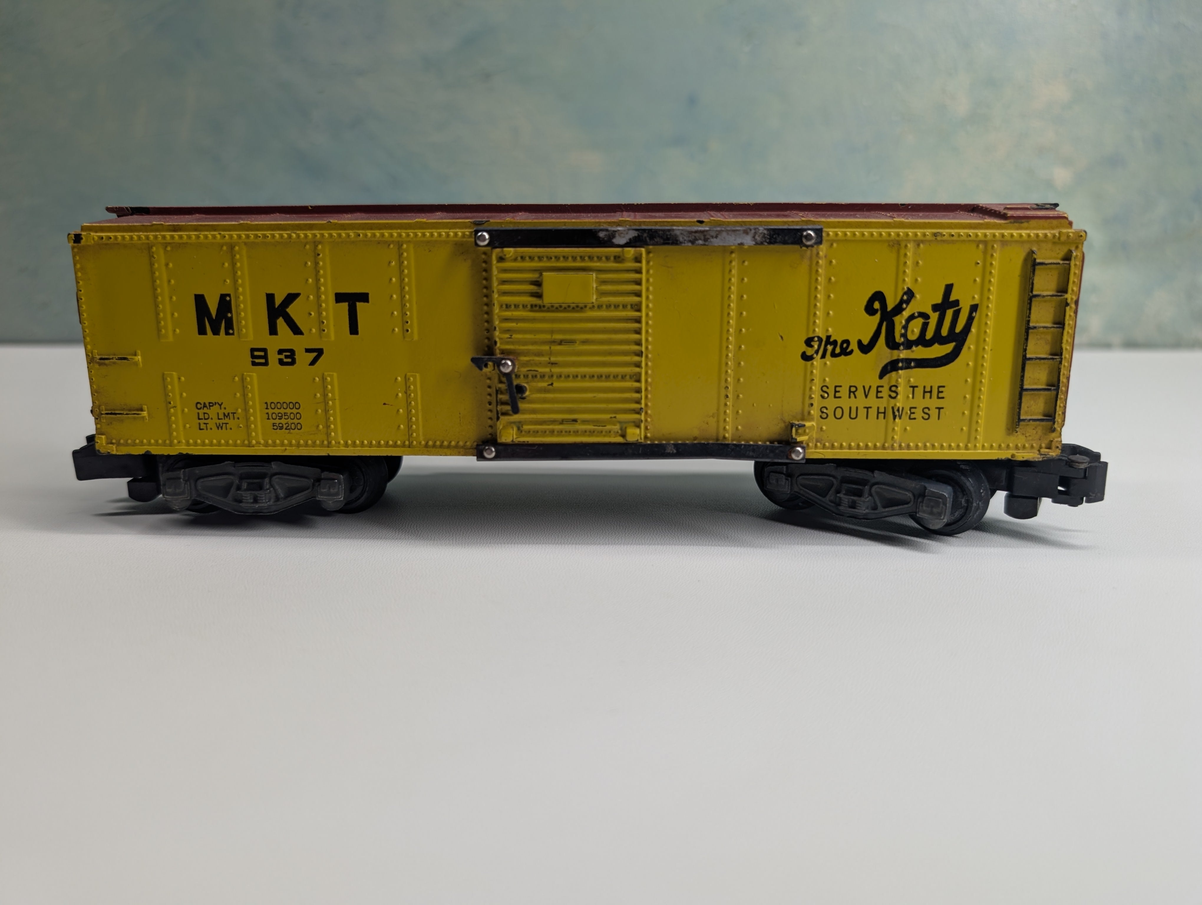 USED American Flyer S Scale Box Car MKT #937 The Katy