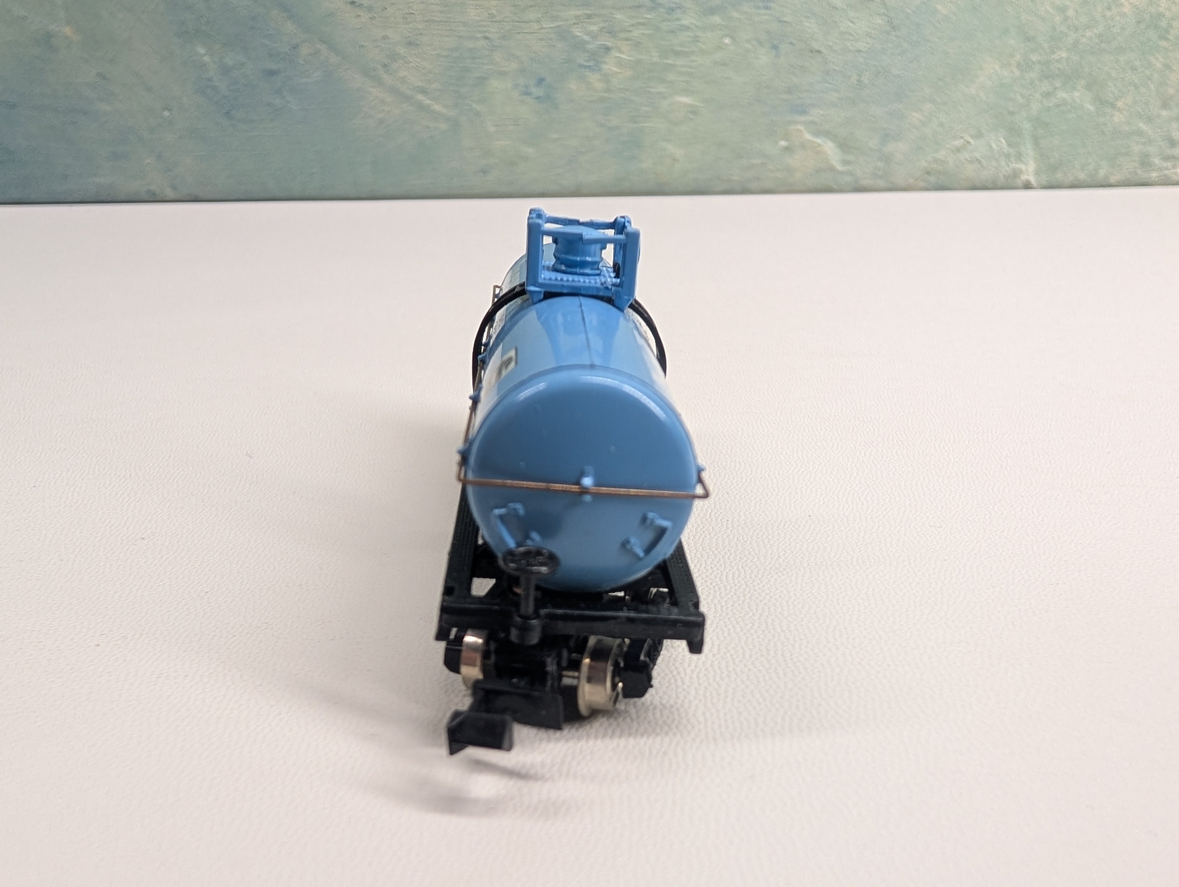 USED Bachmann N Scale Single Dome Blue Tank Car Syntex Anaprox