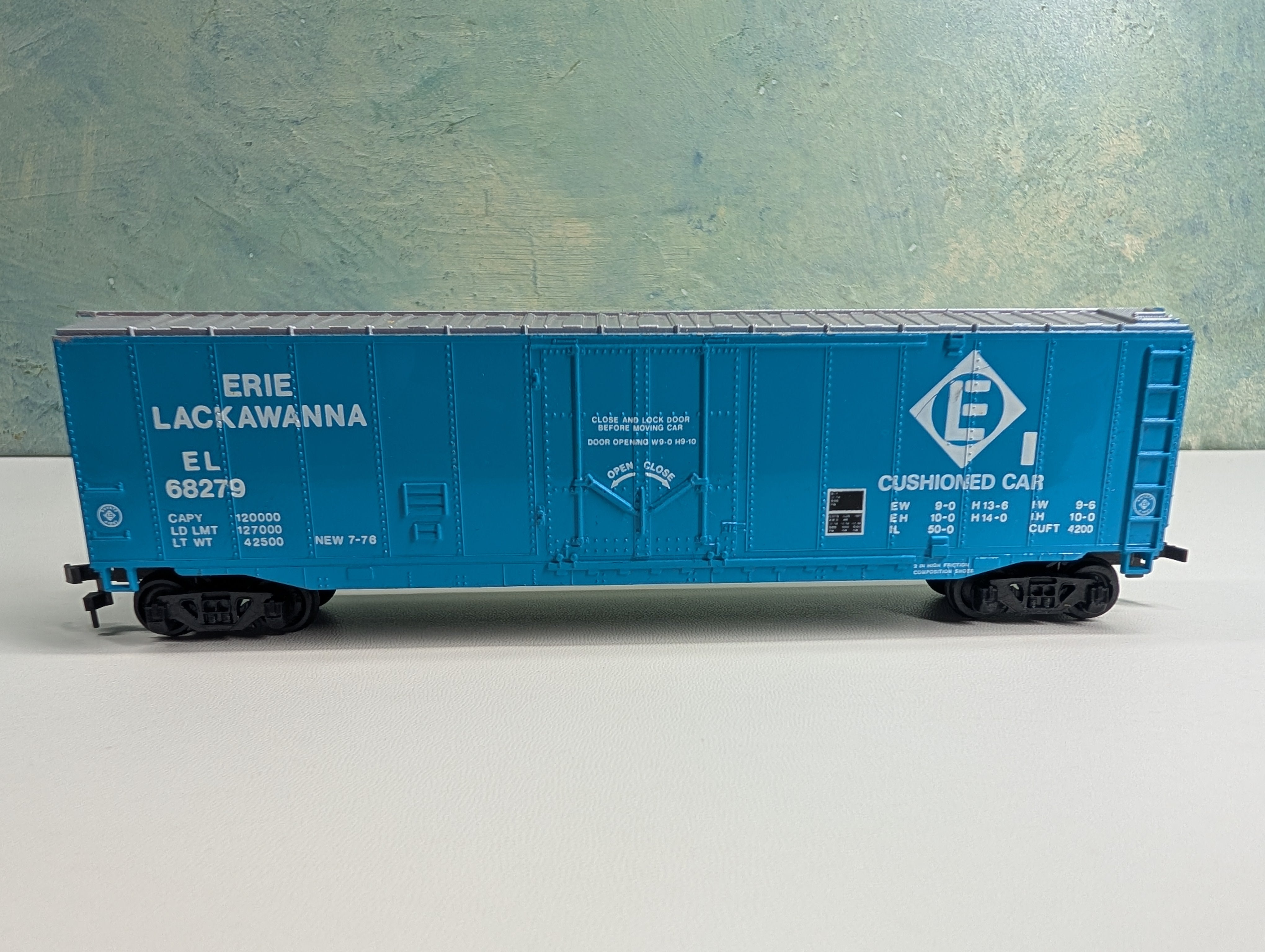 USED Bachmann HO Scale 50' Box Car Erie Lackawanna EL #68279
