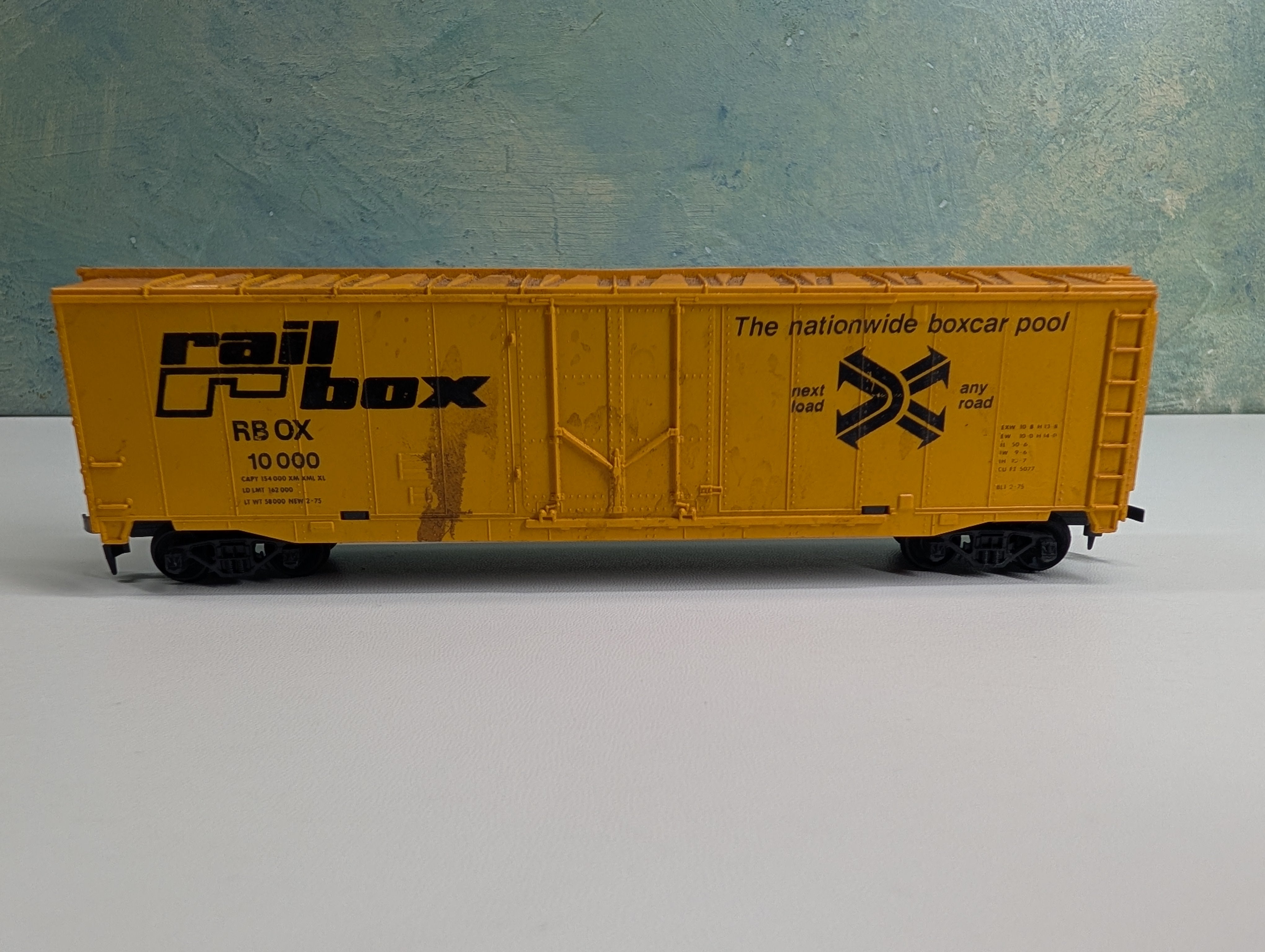 USED Tyco HO Scale 50' Box Car Railbox RBOX #10000