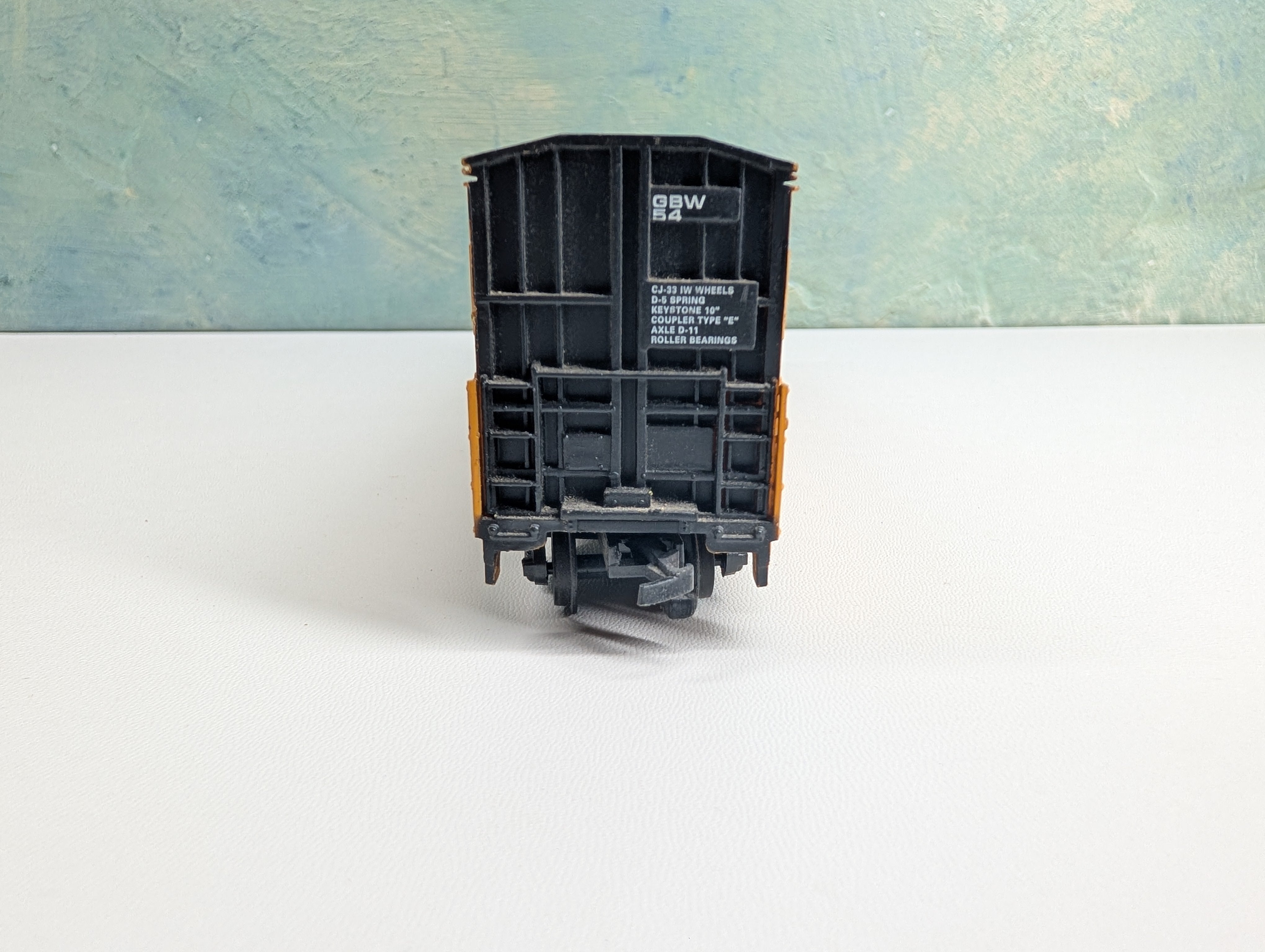 USED Life-Like HO Scale Thrall Door Box Car Green Bay and Western Railroad GBW #54