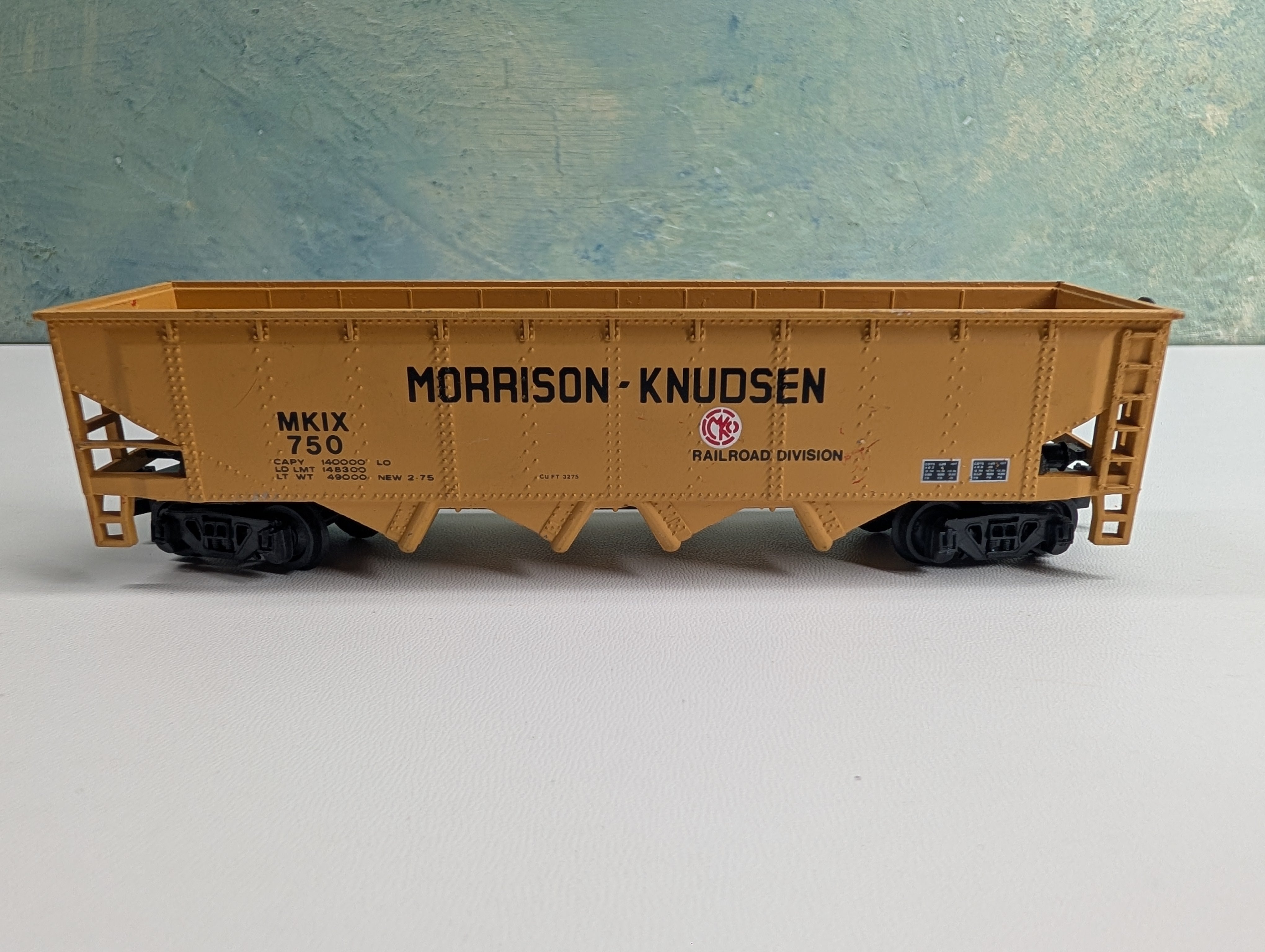 USED Bachmann HO Scale Quad Hopper Morrison Knudsen MKIX #750