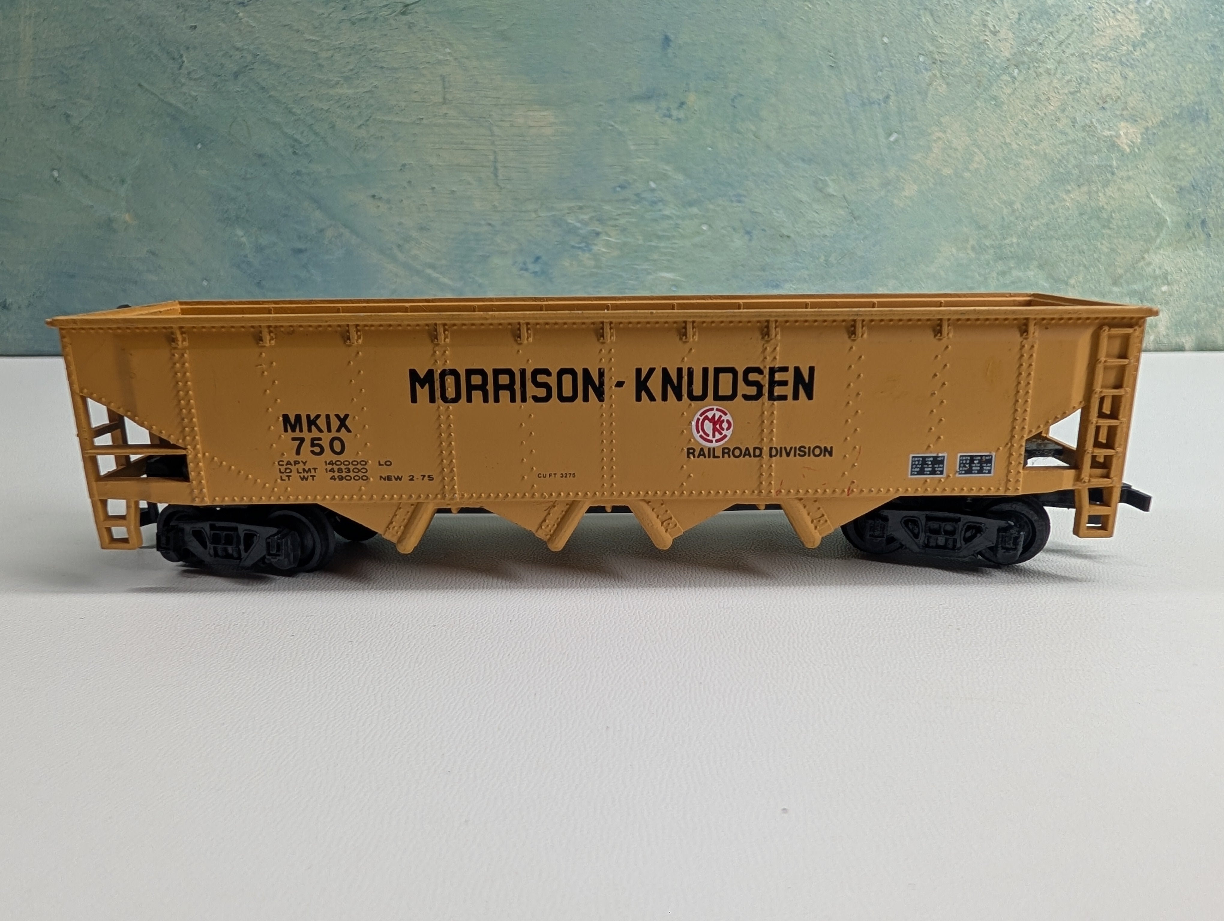 USED Bachmann HO Scale Quad Hopper Morrison Knudsen MKIX #750