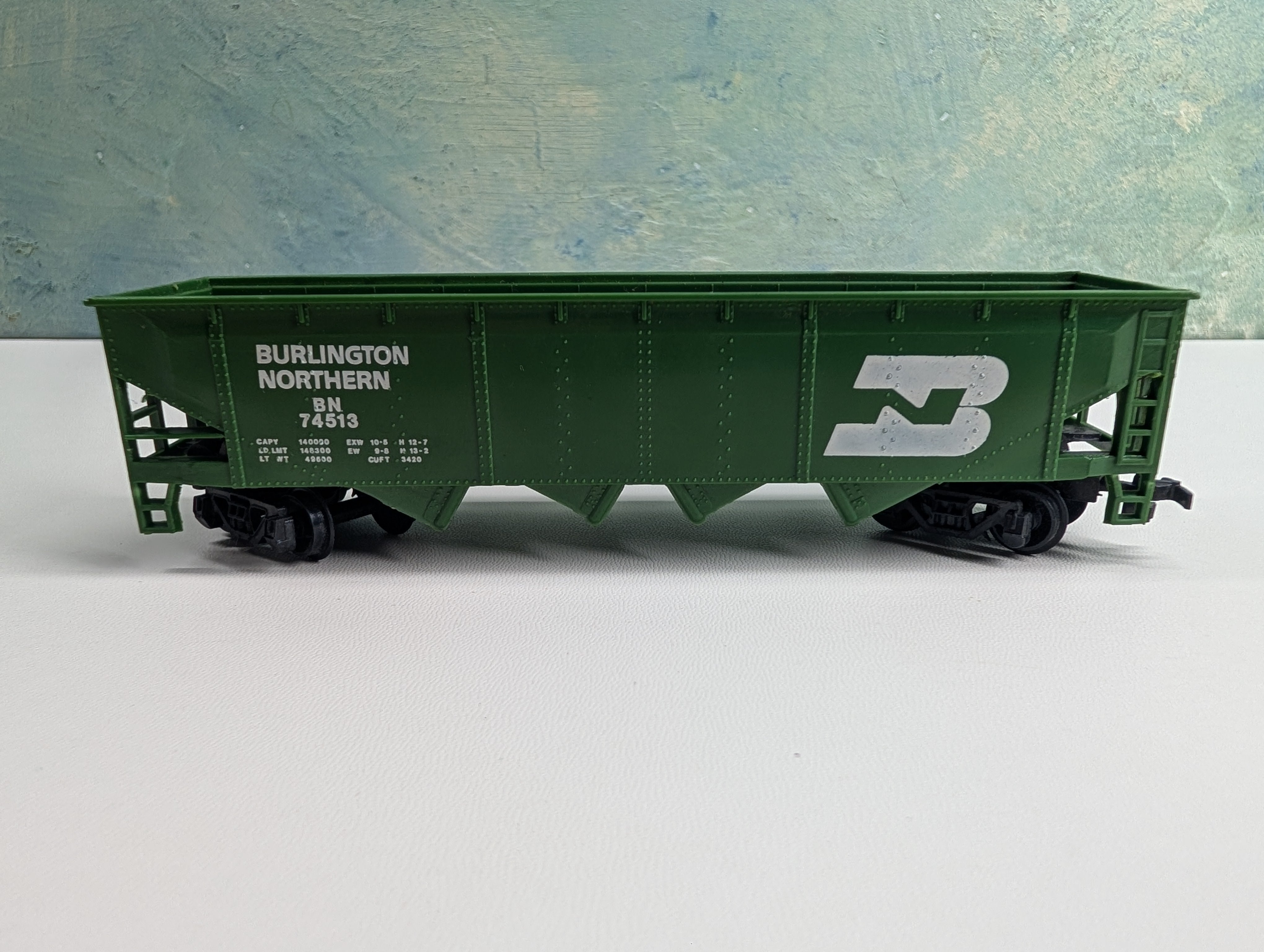 USED Bachmann HO Scale Quad Hopper Burlington Northern BN #74513