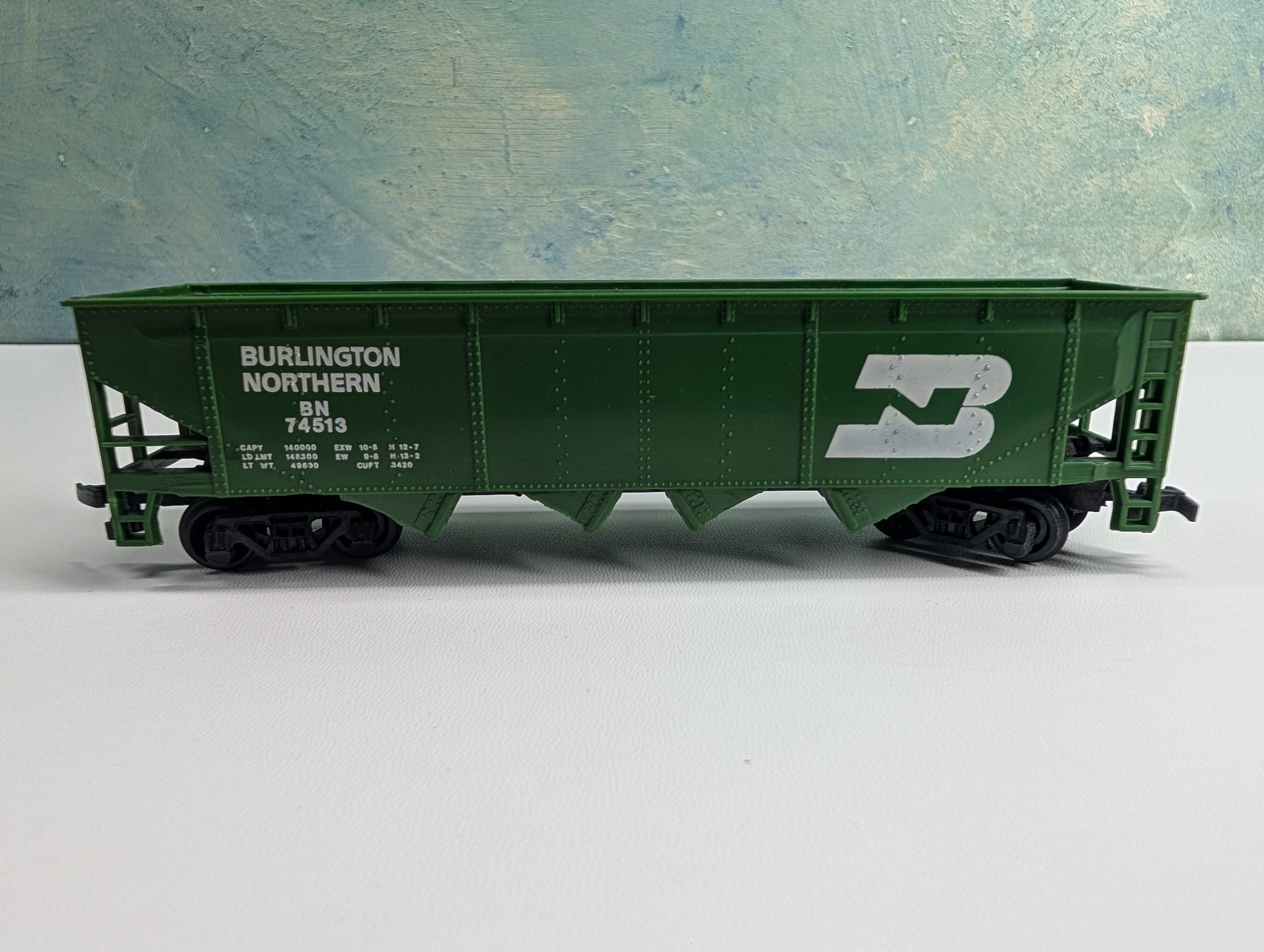 USED Bachmann HO Scale Quad Hopper Burlington Northern BN #74513