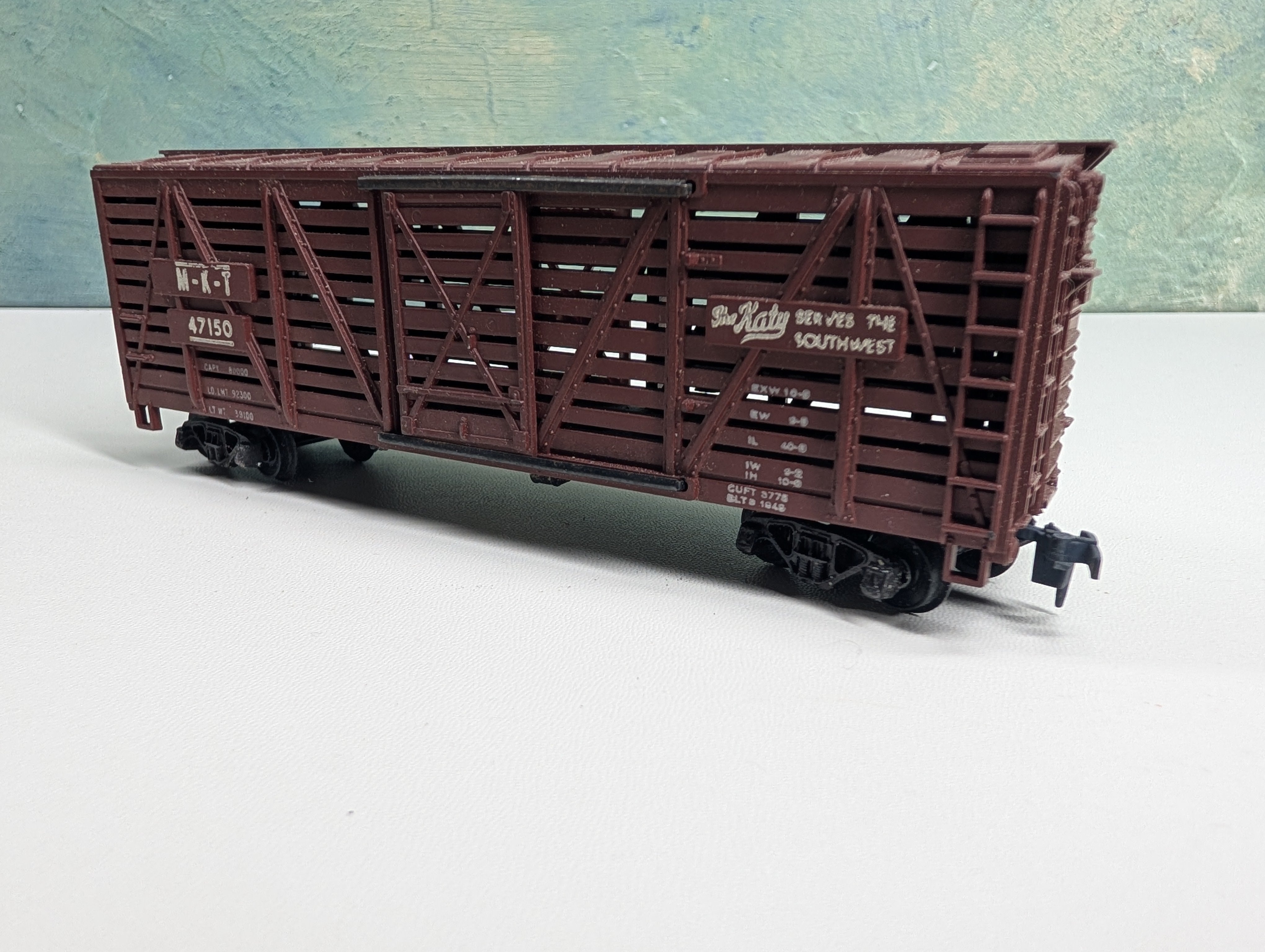 USED Mantua HO Scale Cattle Stock Car MKT #47150