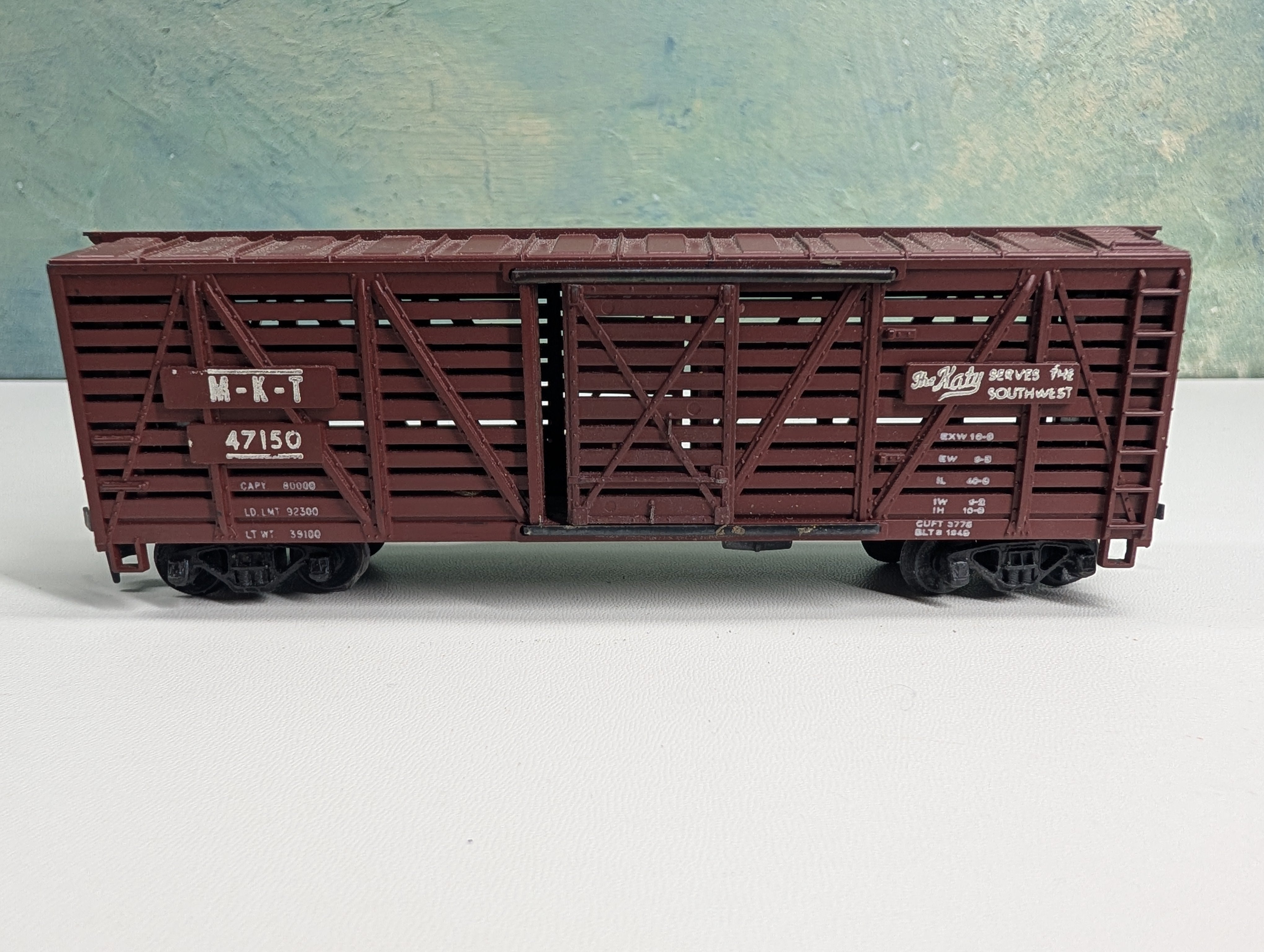 USED Mantua HO Scale Cattle Stock Car MKT #47150