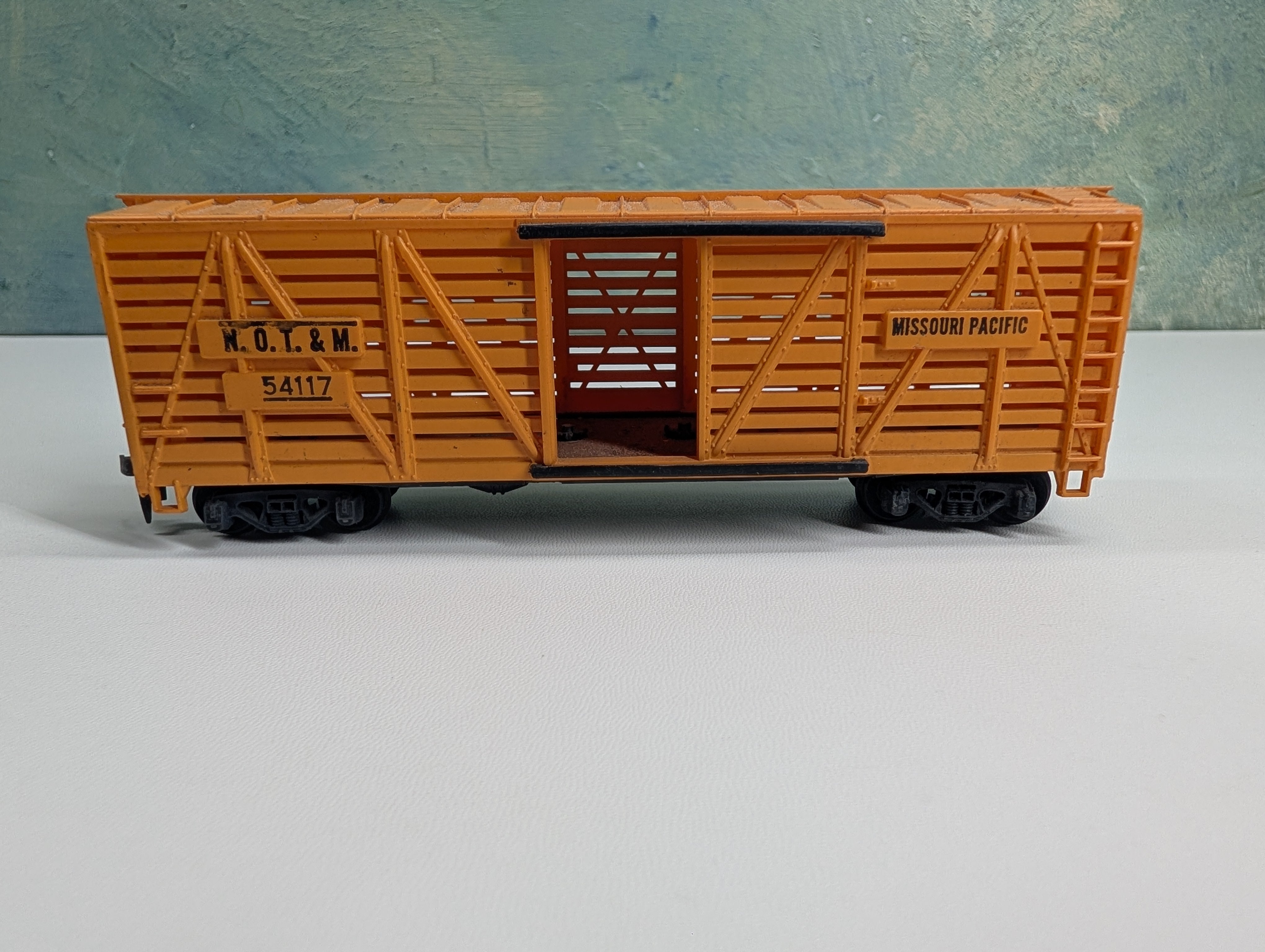 USED Tyco HO Scale Cattle Stock Car Missouri Pacific NOT&M #54117