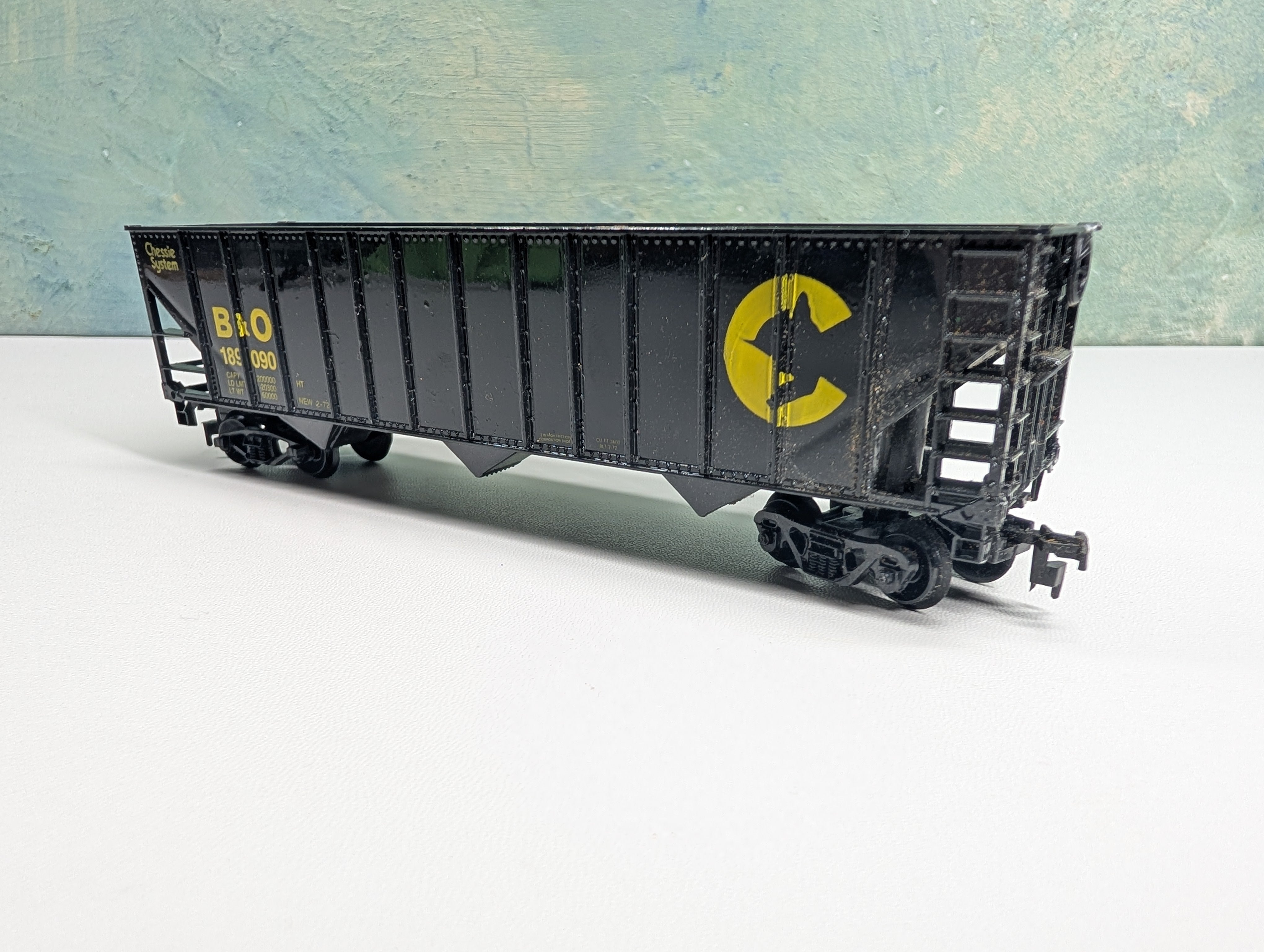 USED Life-Like HO Scale 100 Ton Hopper Chessie System B&O #189090