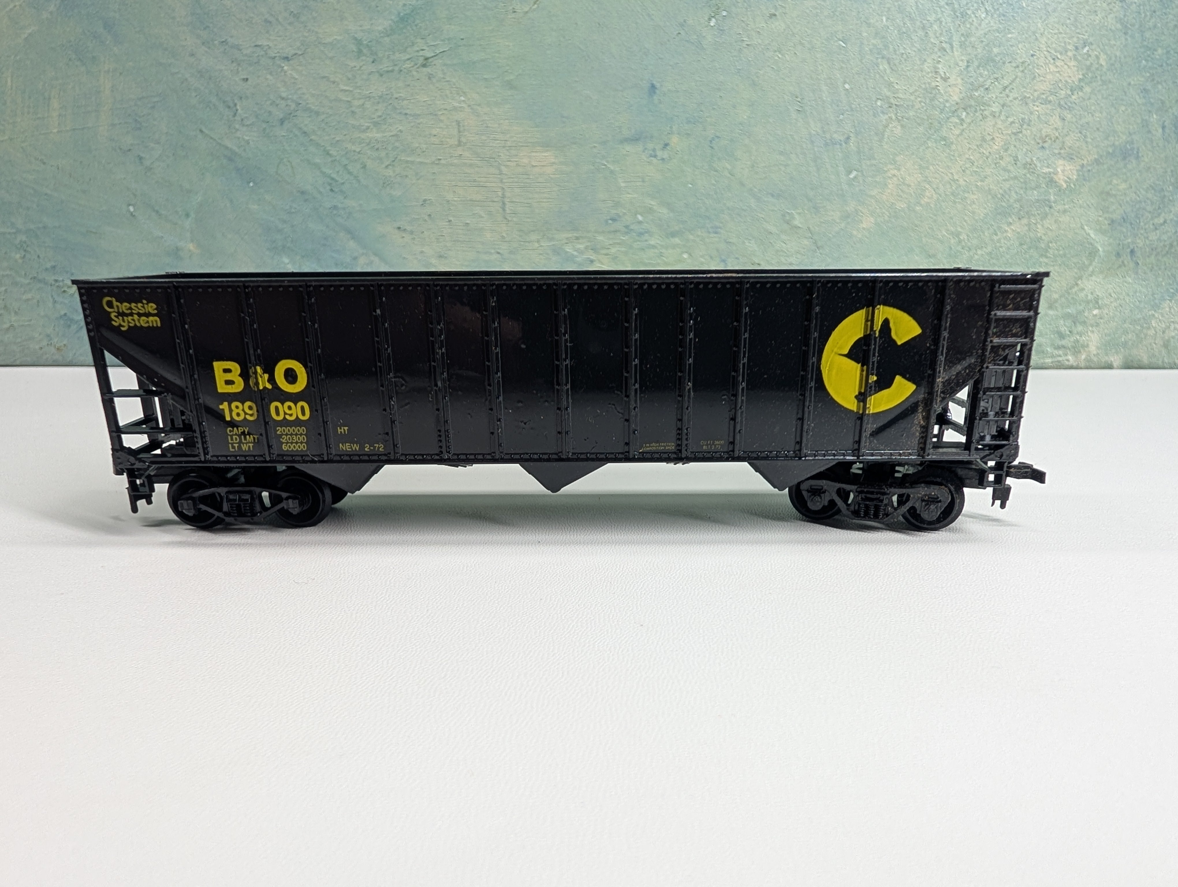 USED Life-Like HO Scale 100 Ton Hopper Chessie System B&O #189090