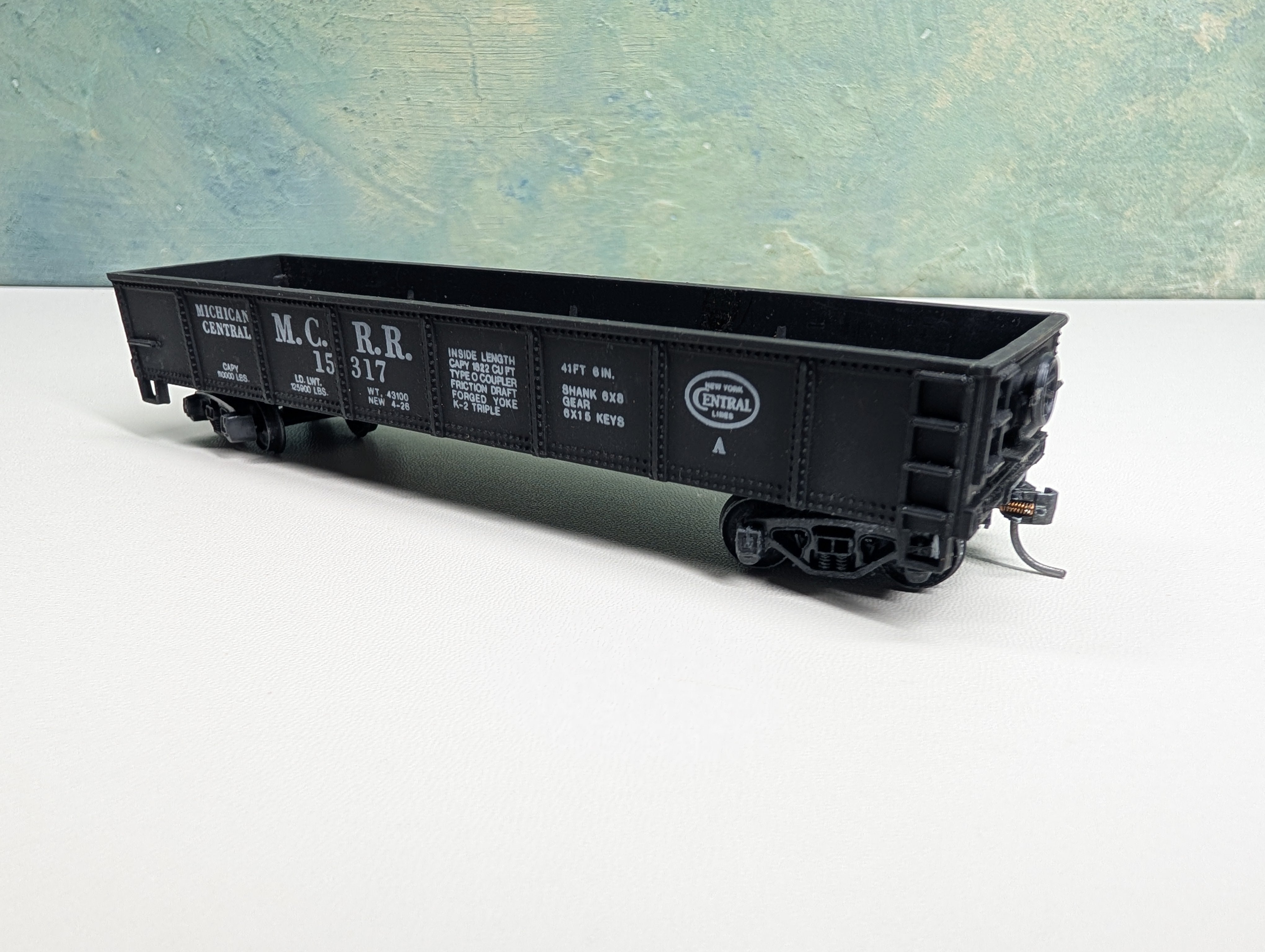 USED AHM HO Scale 40' Gondola Michigan Central MCRR #15317