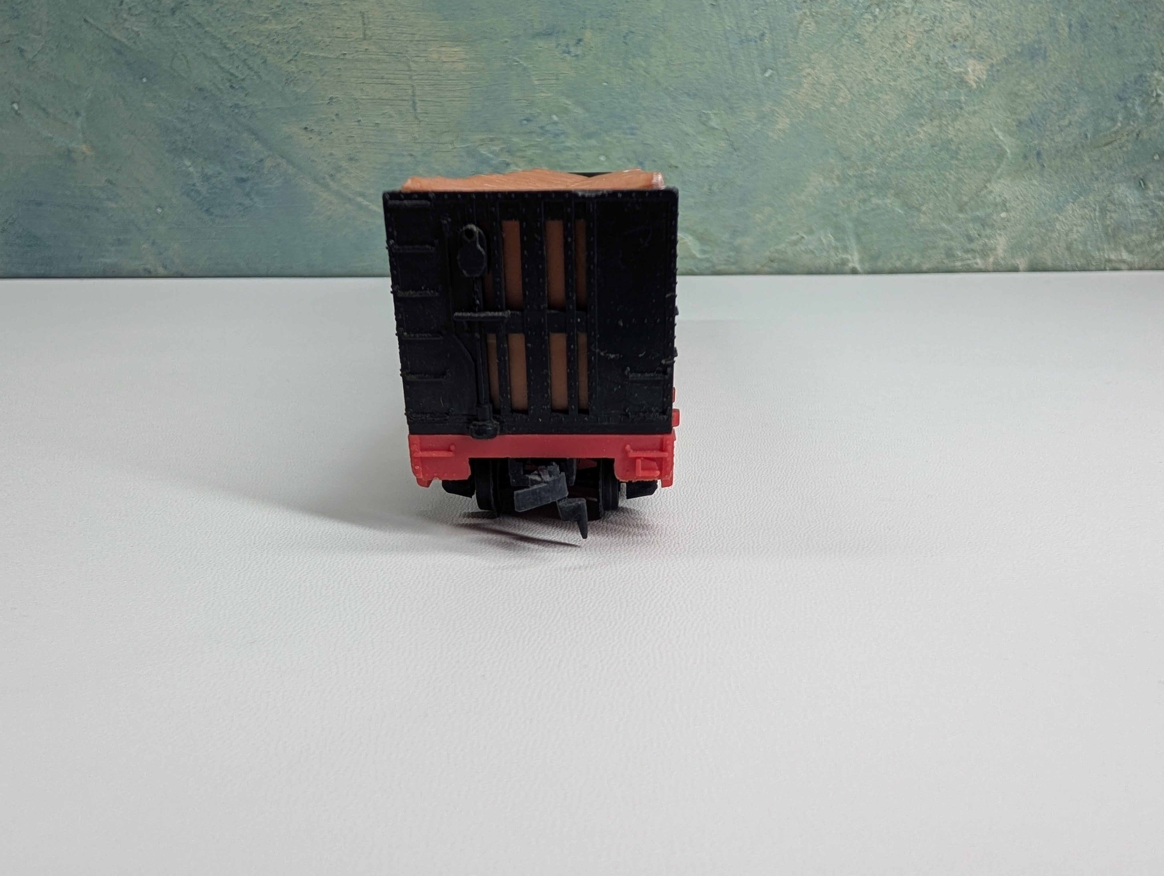 USED Tyco HO Scale 50' Bulkhead Flat Car w/ Pulpwood Southern #4365