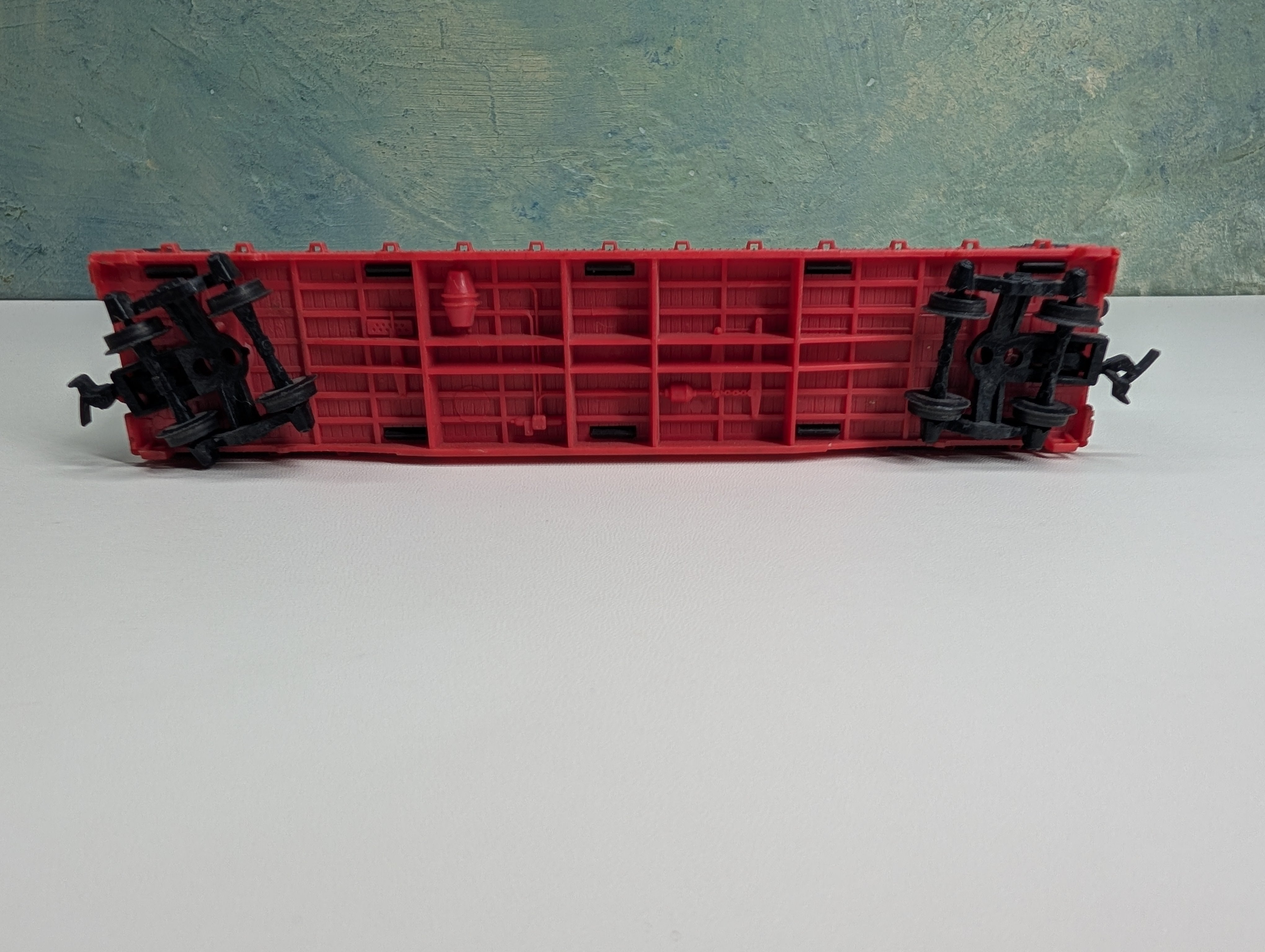 USED Tyco HO Scale 50' Bulkhead Flat Car w/ Pulpwood Southern #4365