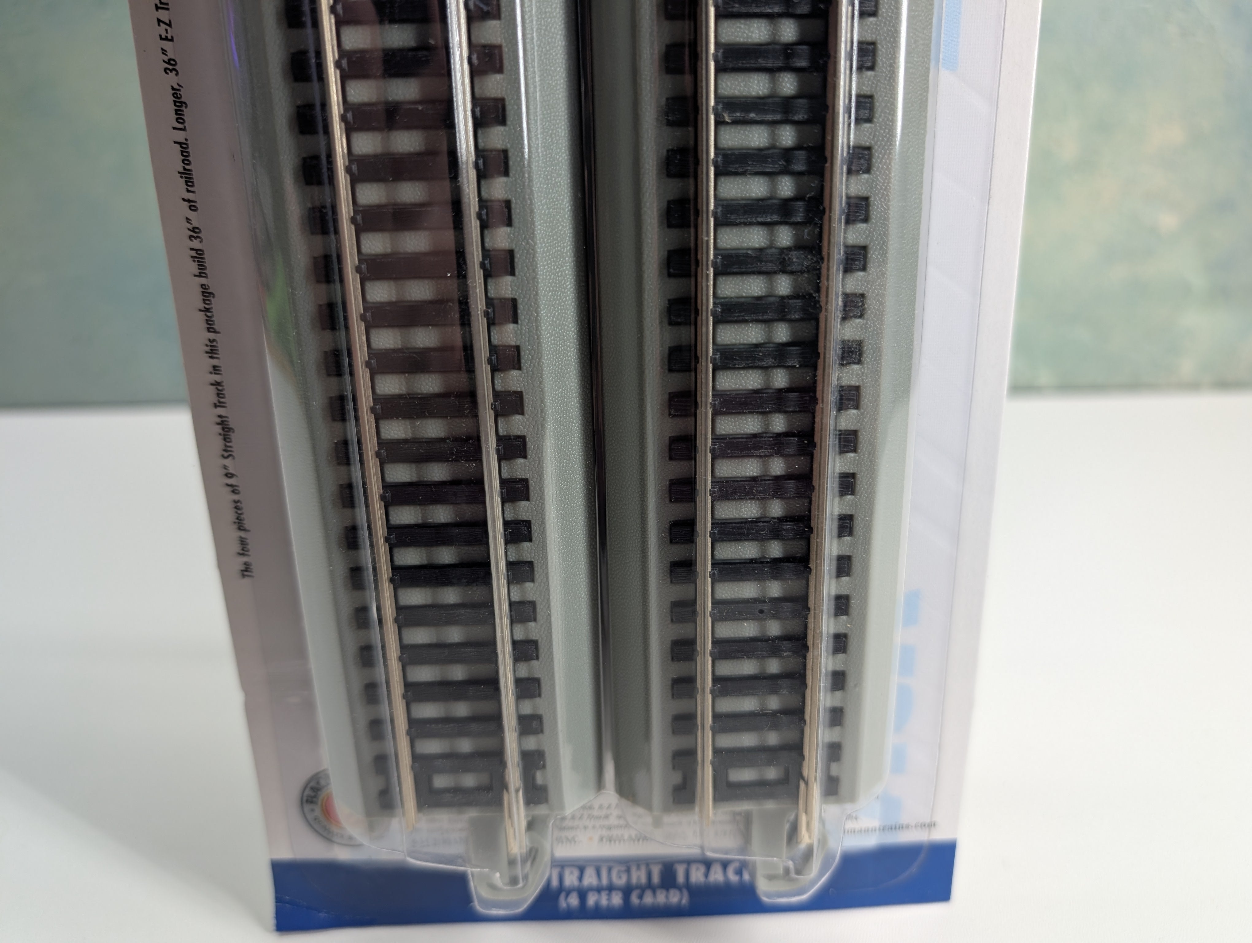 Bachmann 44511 HO Scale 9" Straight E-Z Track Nickel Silver (4 pcs)