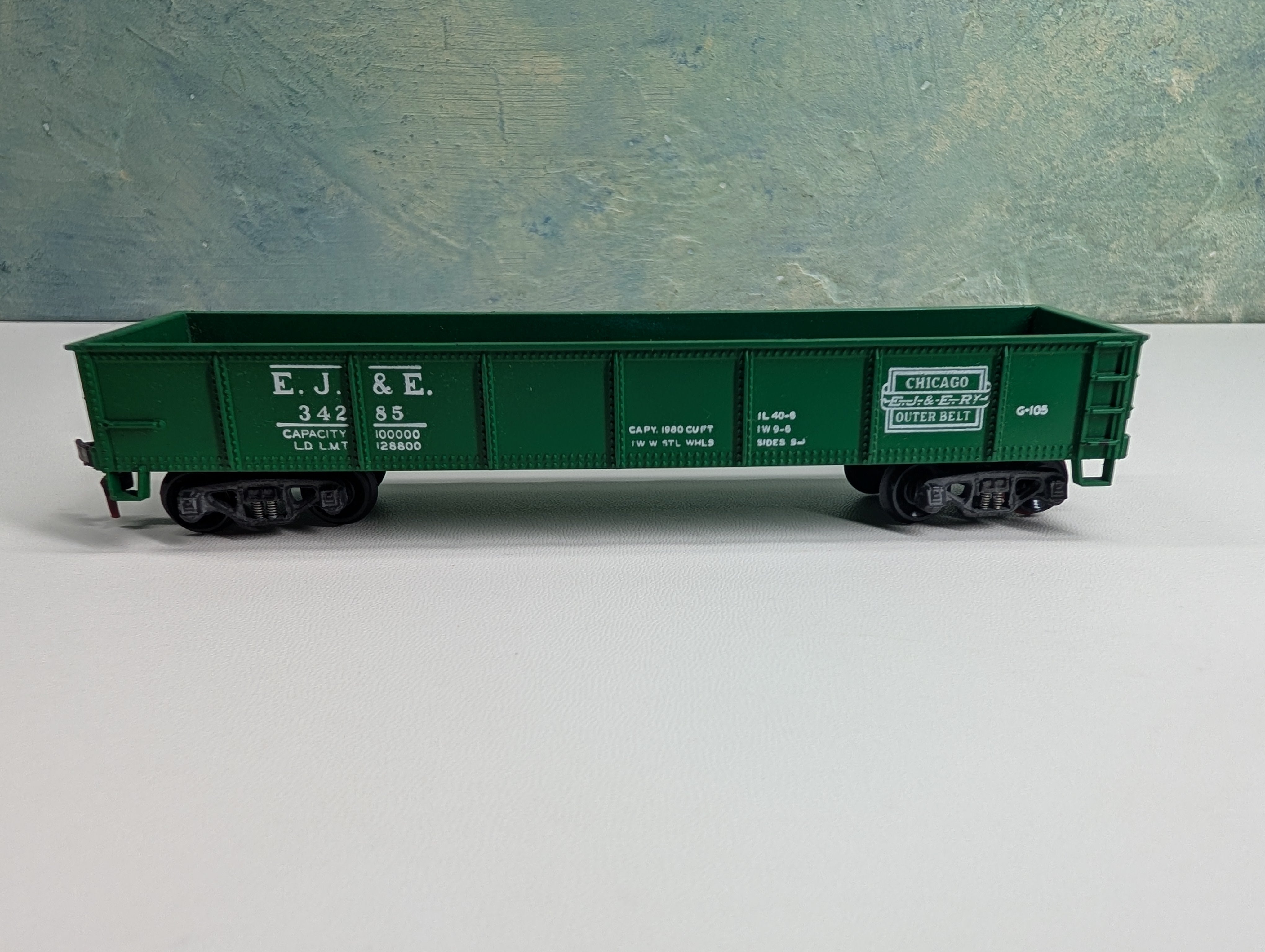 USED Varney HO Scale 40' Gondola Elgin Joliet & Eastern EJ&E #34285