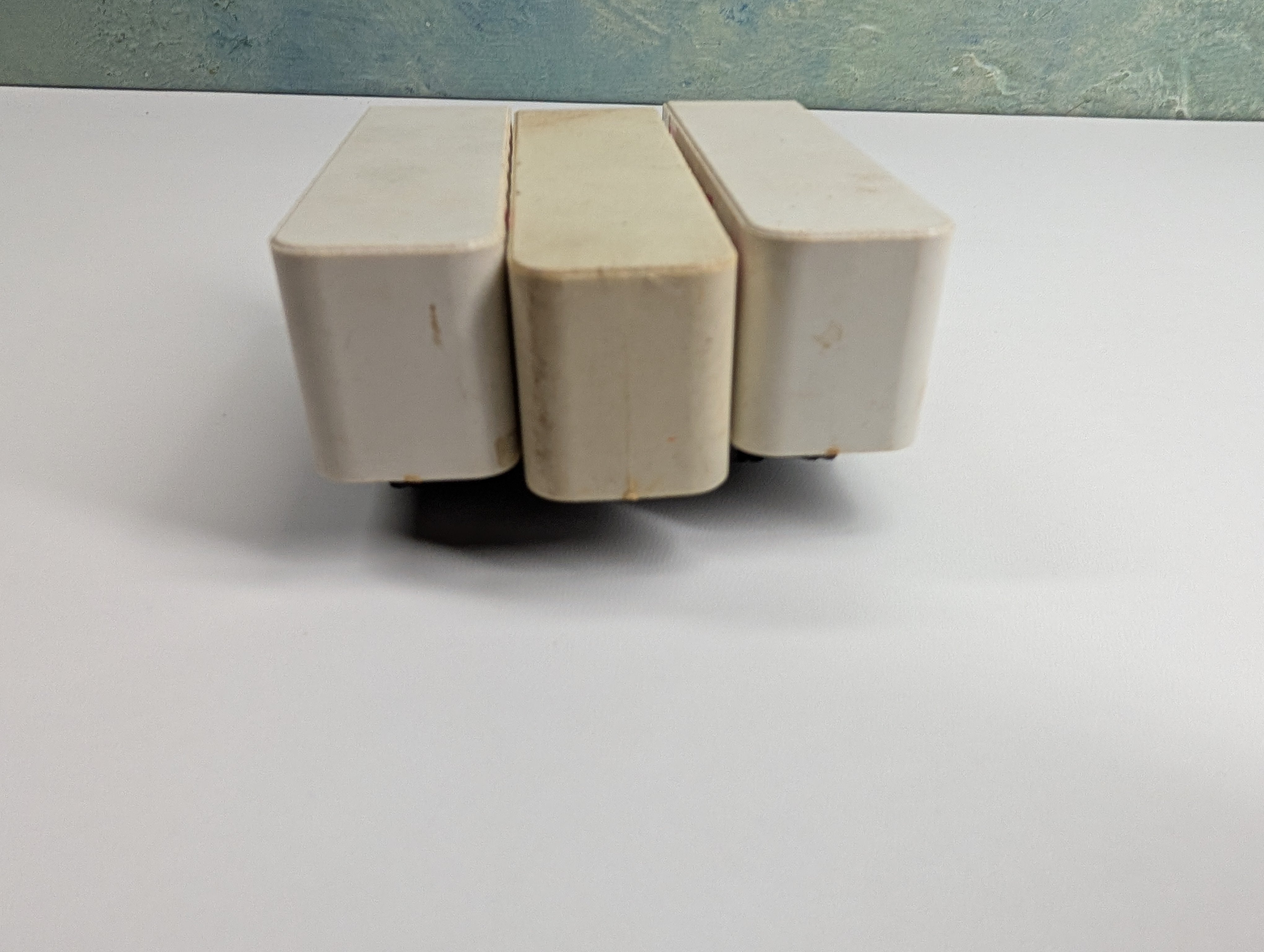 USED Tyco HO Scale Piggy Back Trailers Santa Fe (3 pcs)