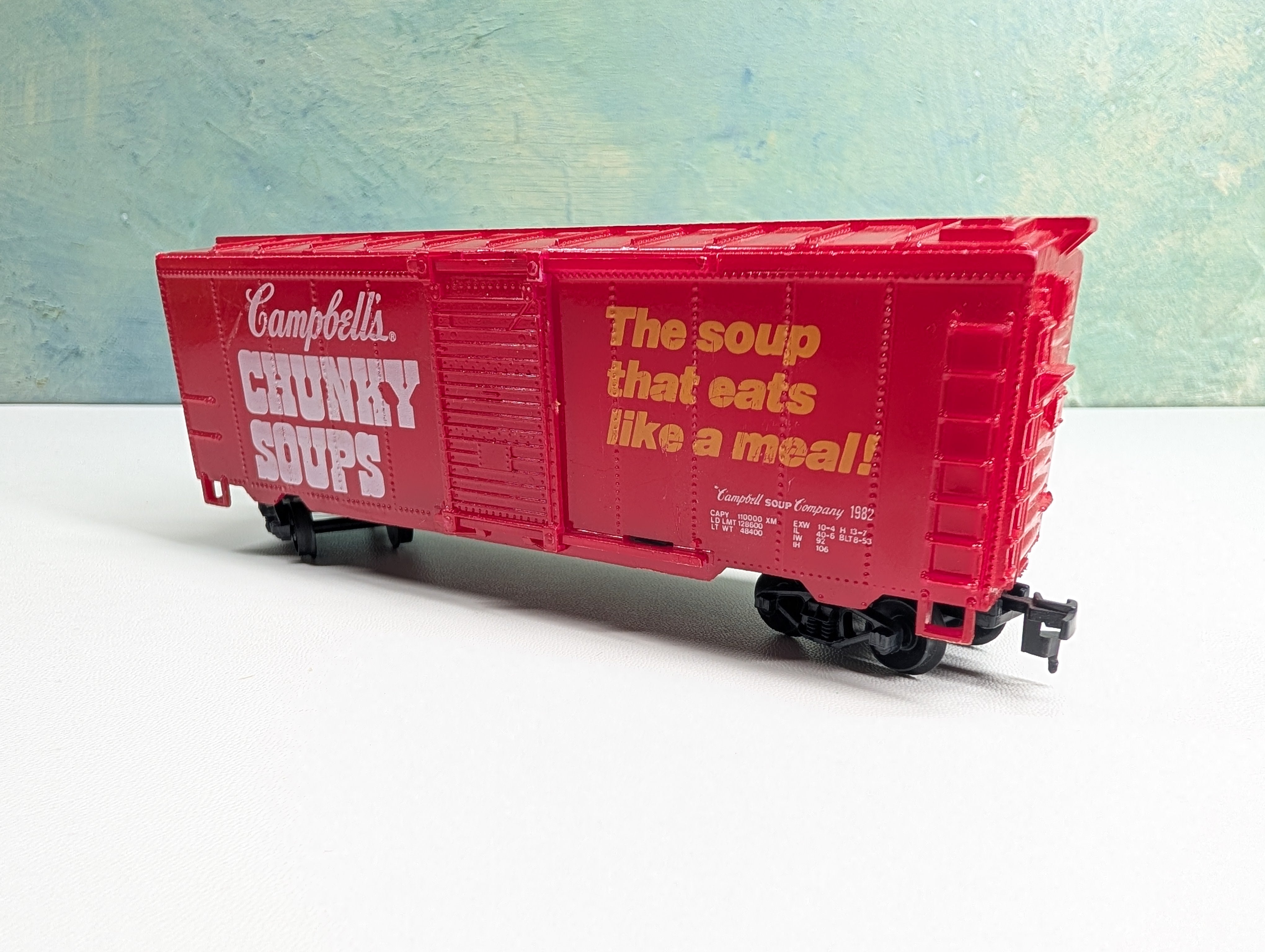 USED Life-Like HO Scale 40' Billboard Box Car Campbell's Chunky Soups