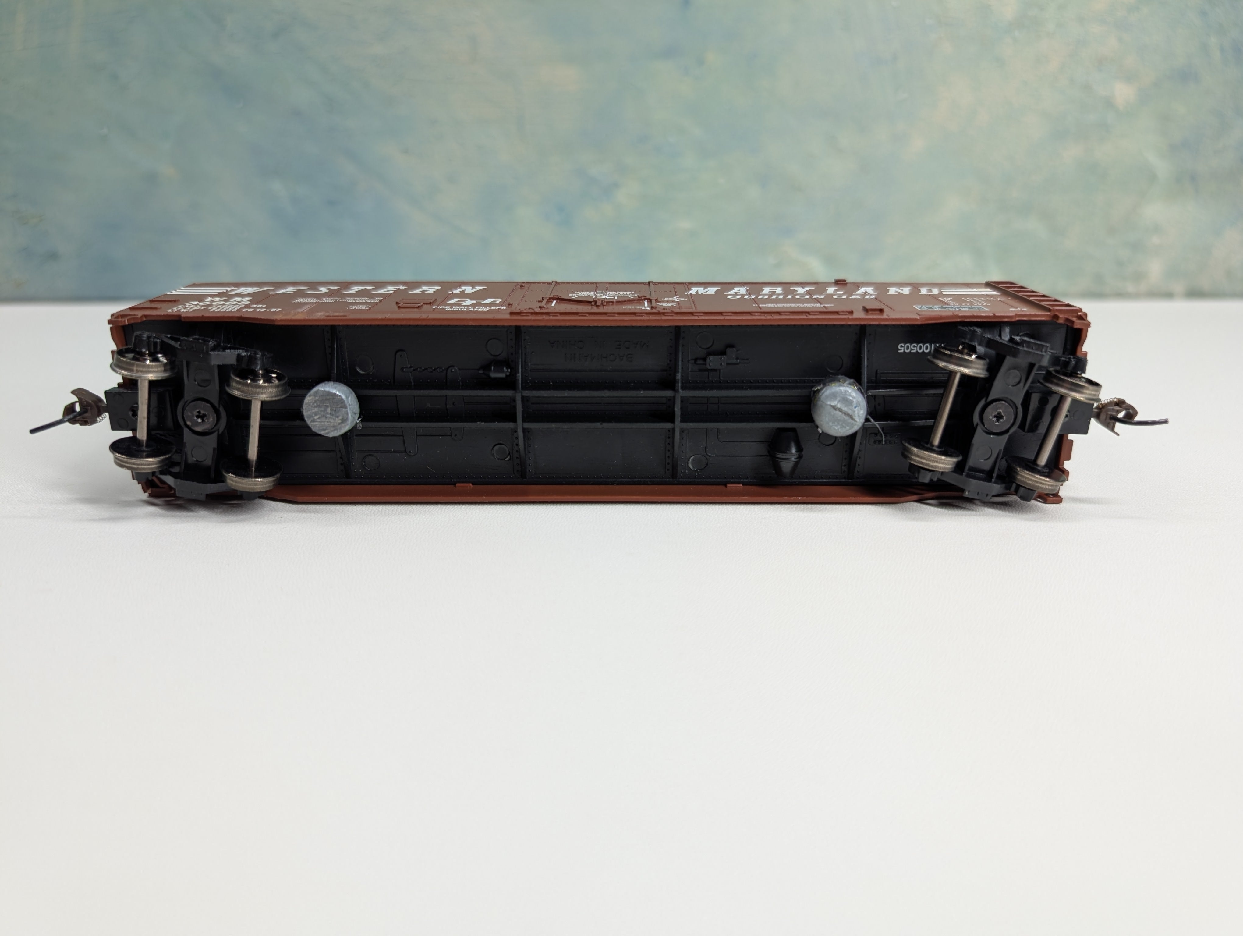USED Bachmann HO Scale 50' Box Car Western Maryland WM #36003 Metal Wheels