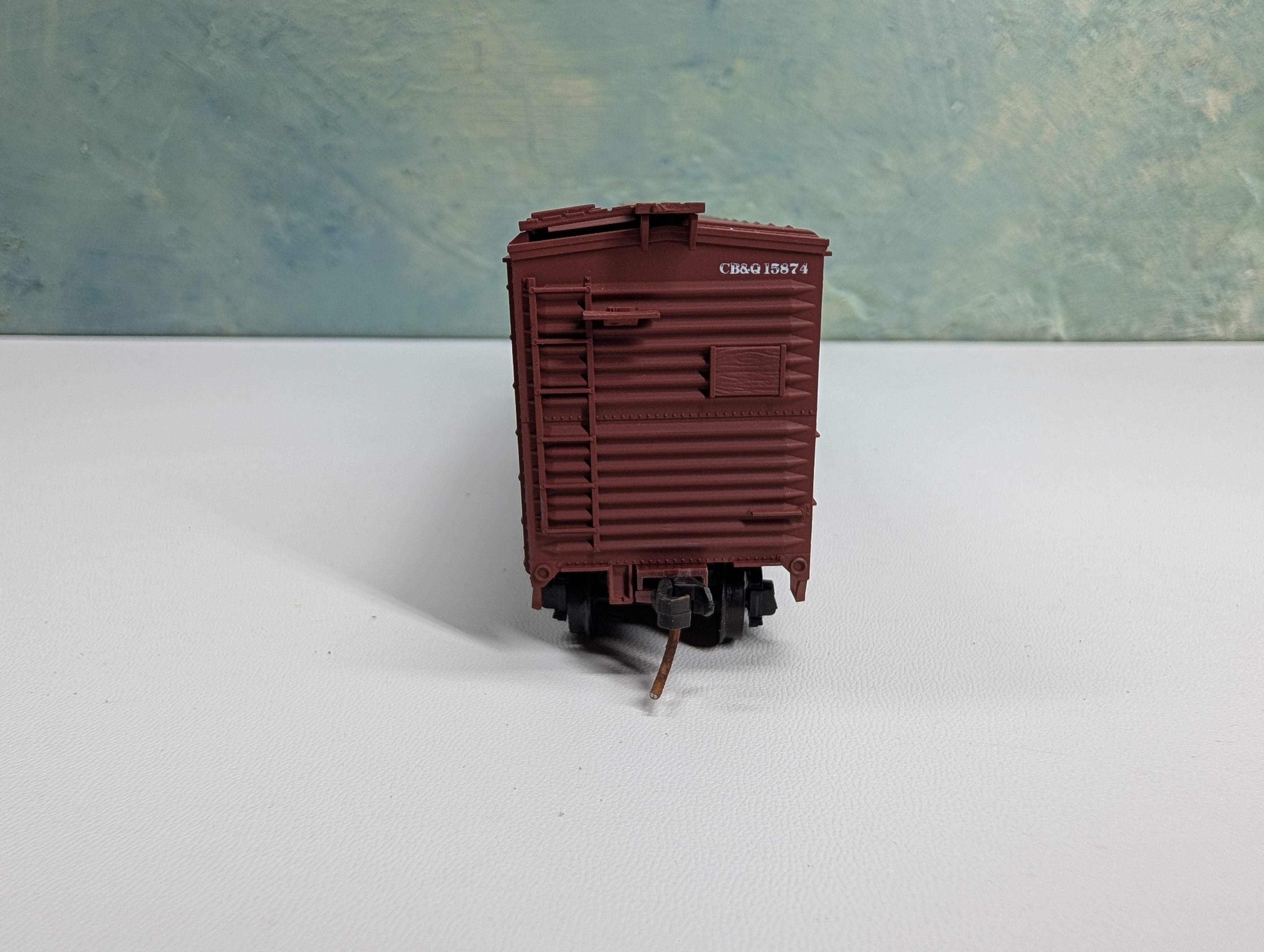 USED Accurail HO Scale 41' OB Wooden Box Car Burlington CB&Q #15874