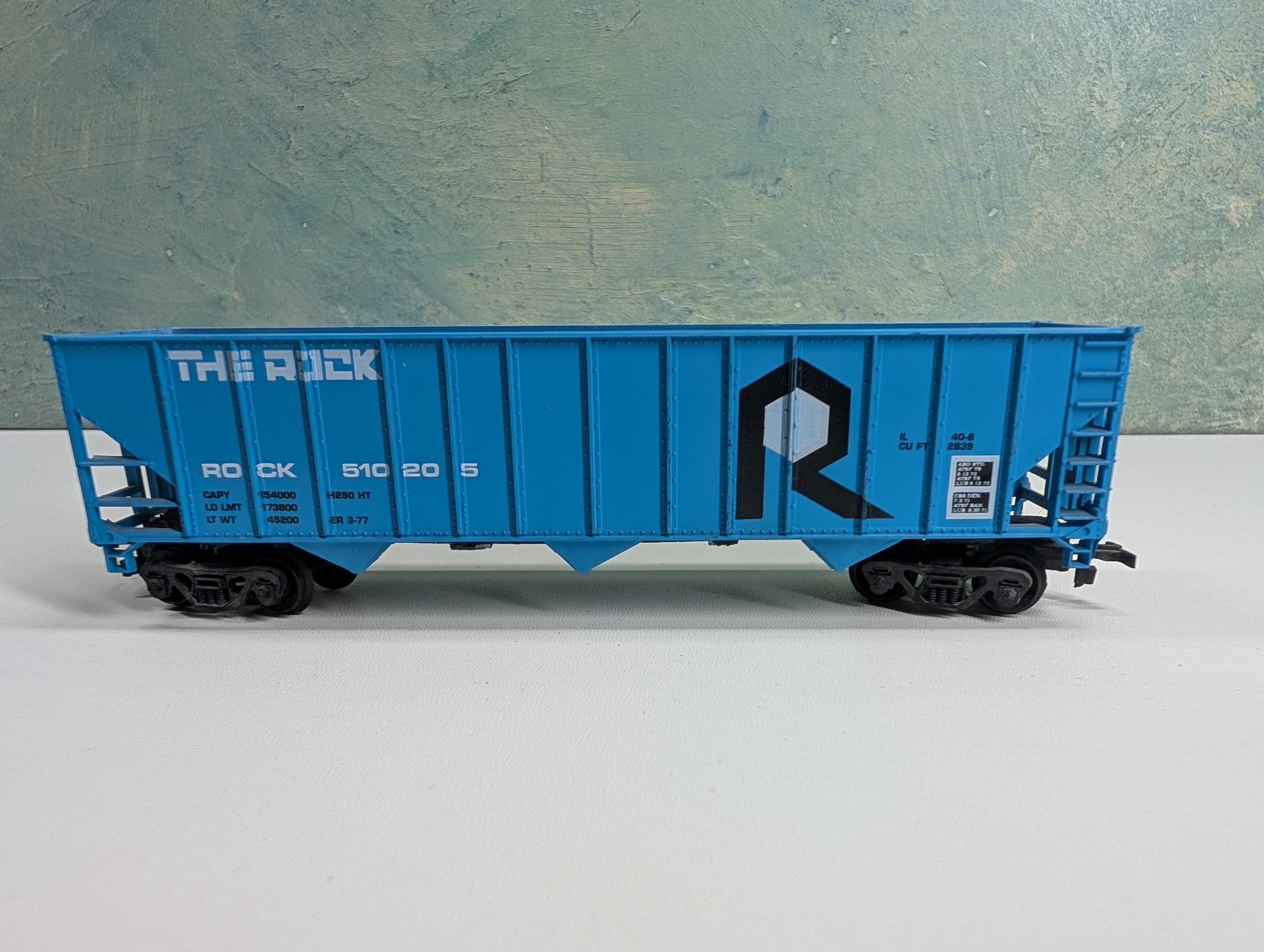 USED HO Scale 3 Bay Hopper Rock Island #510205