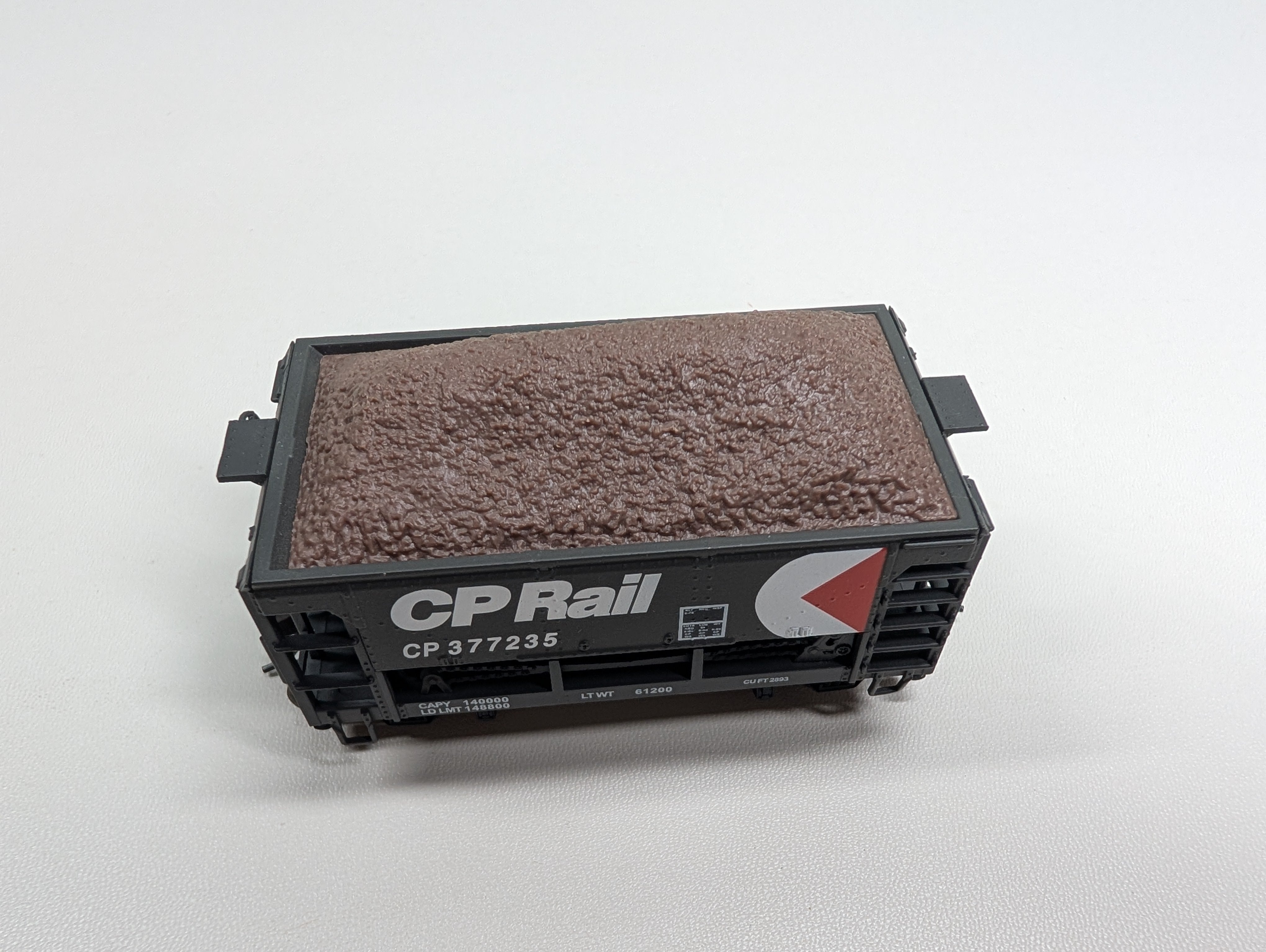 USED Model Power HO Scale Metal Ore Car w/ Load Canadian Pacific CP #377235