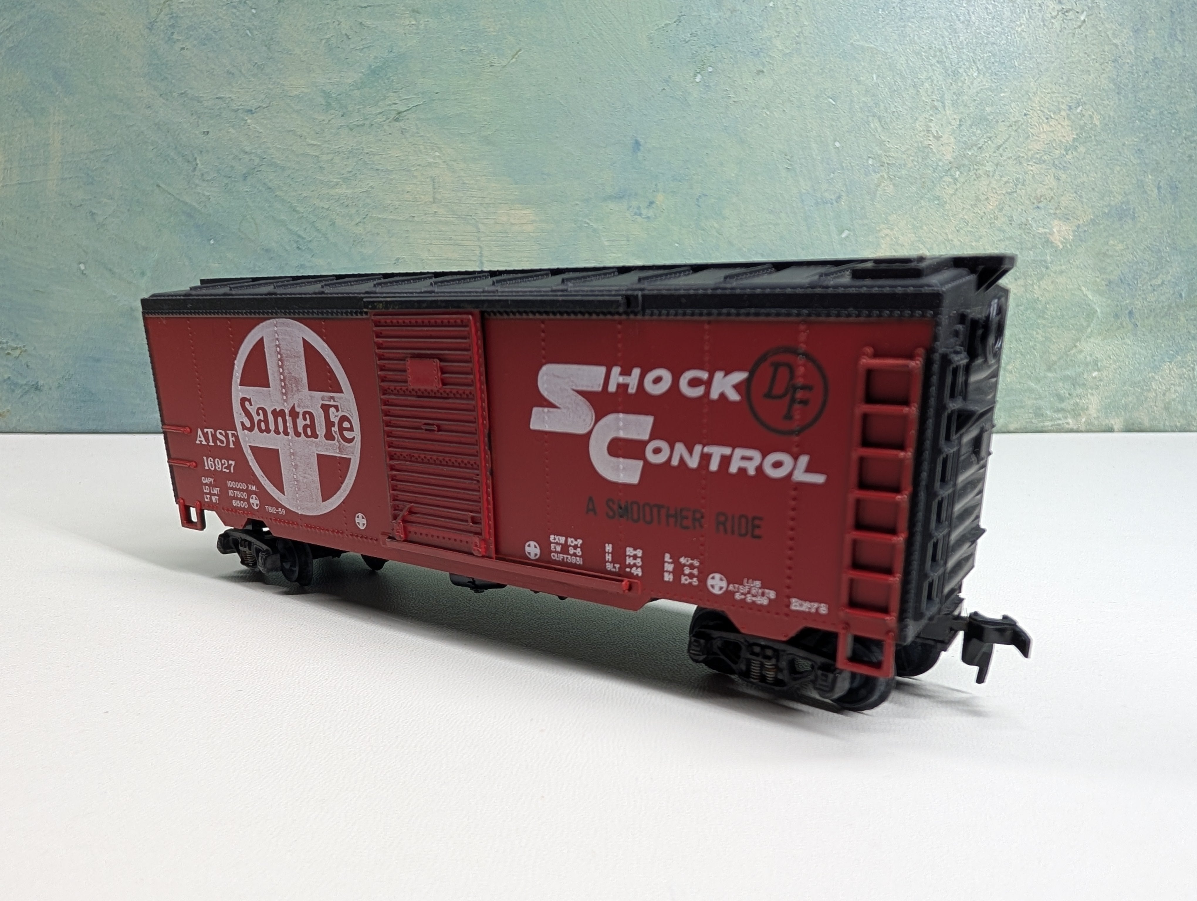 USED Varney HO Scale 40' Box Car Santa Fe ATSF #16927