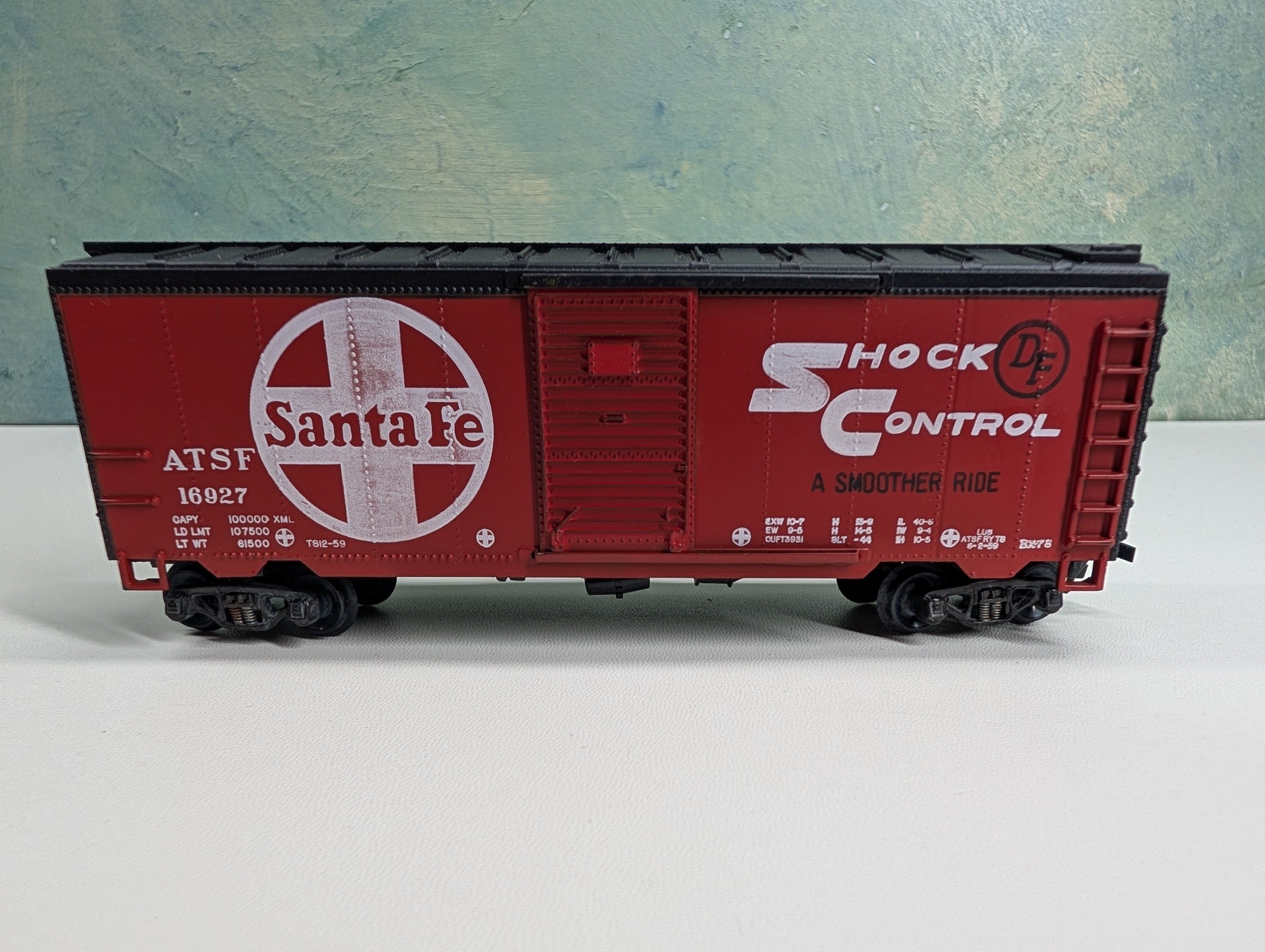 USED Varney HO Scale 40' Box Car Santa Fe ATSF #16927