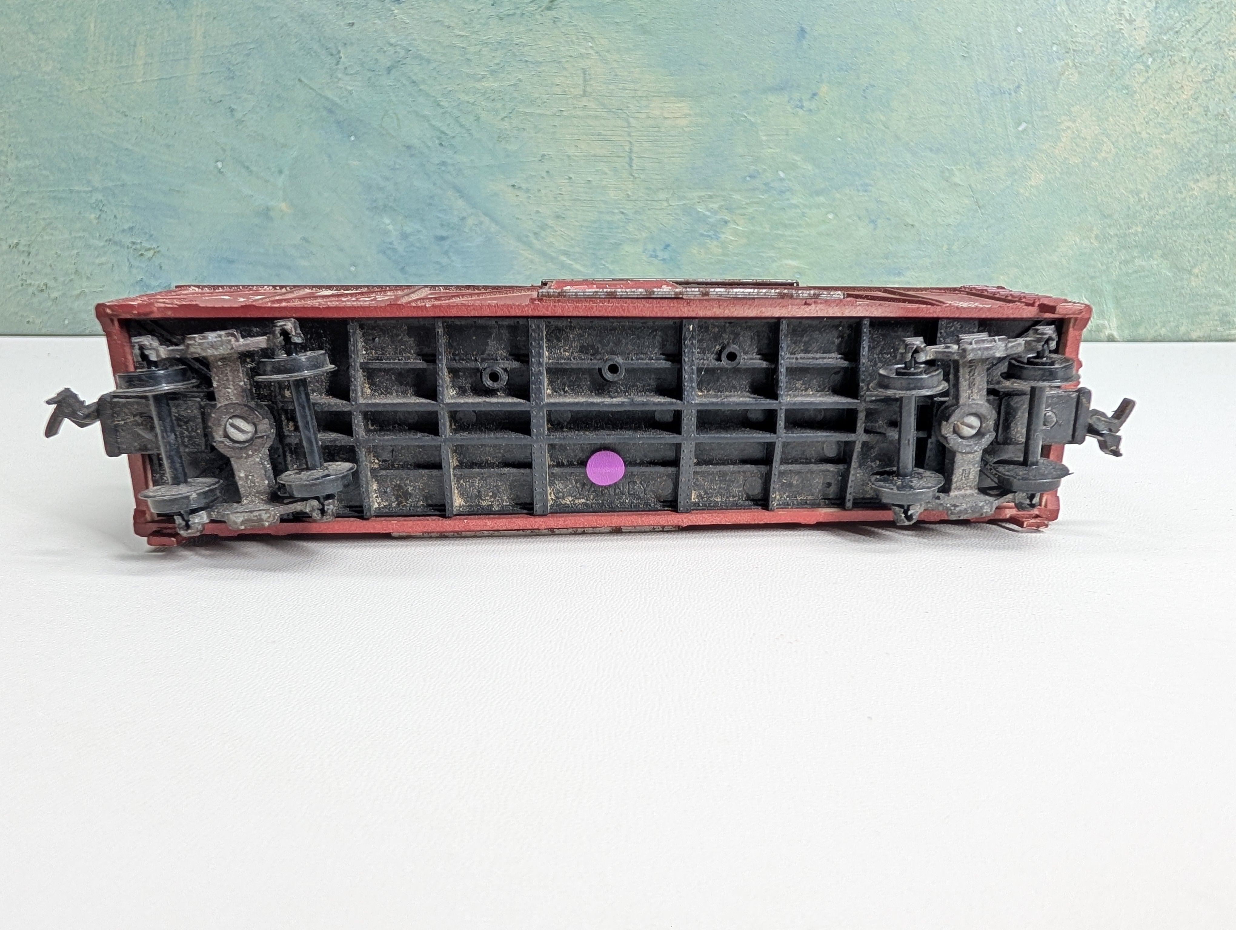USED Varney HO Scale 42' Wooden Box Car Santa Fe ATSF #1289057