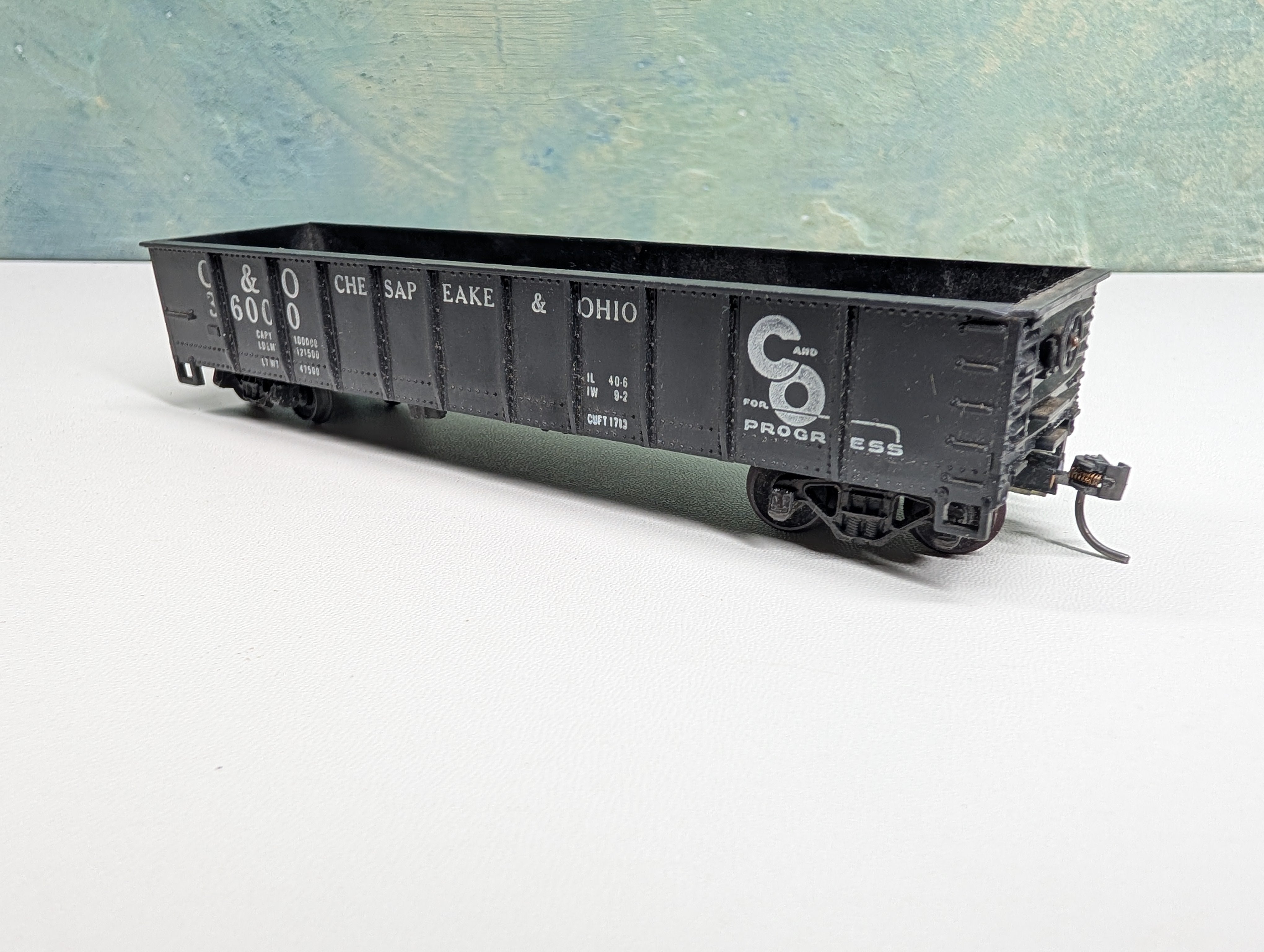 USED Mantua HO Scale 40' Gondola Chesapeake and Ohio C&O #36000
