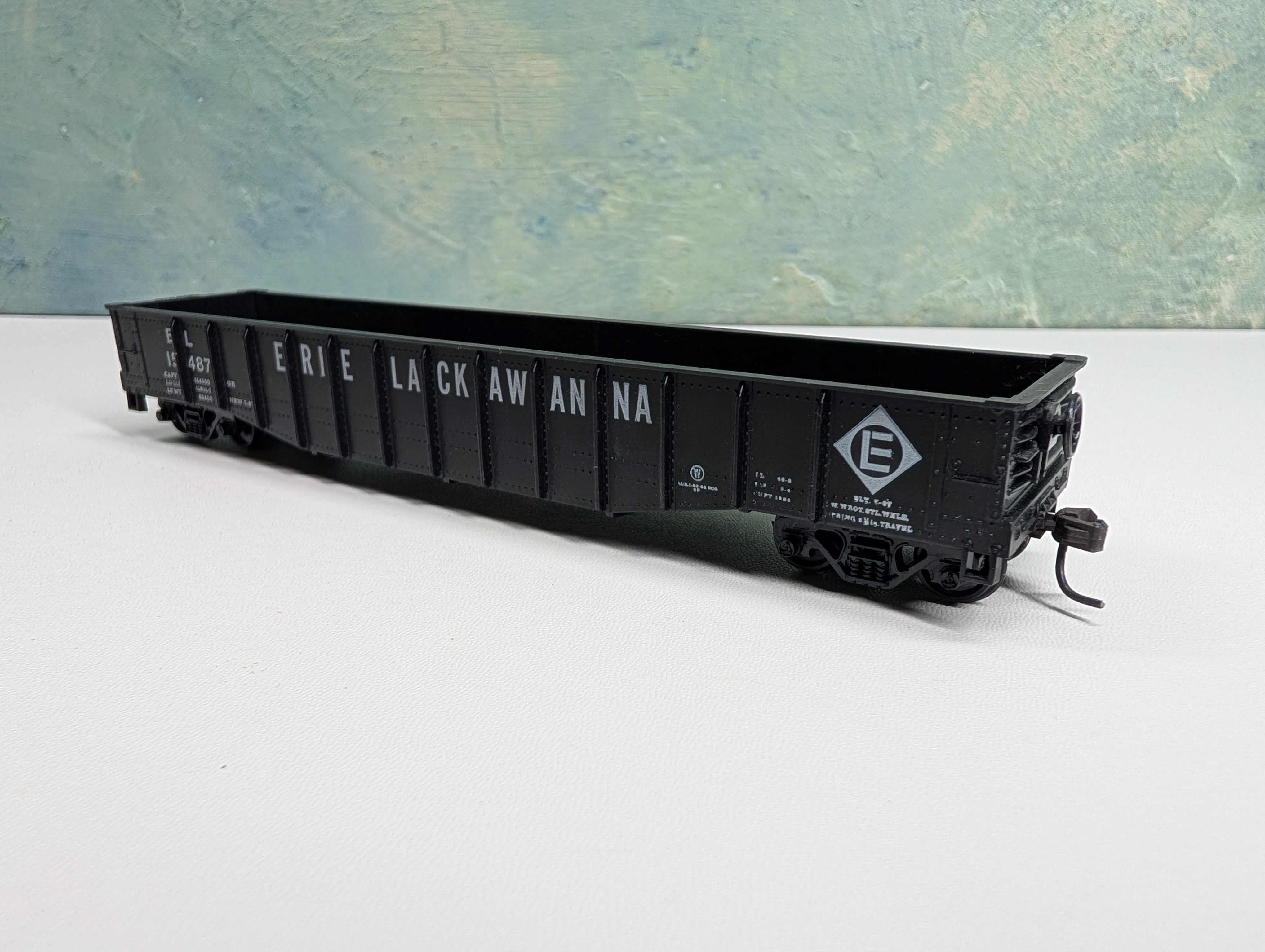 USED Athearn HO Scale 50' Gondola Erie Lackawanna EL #15487