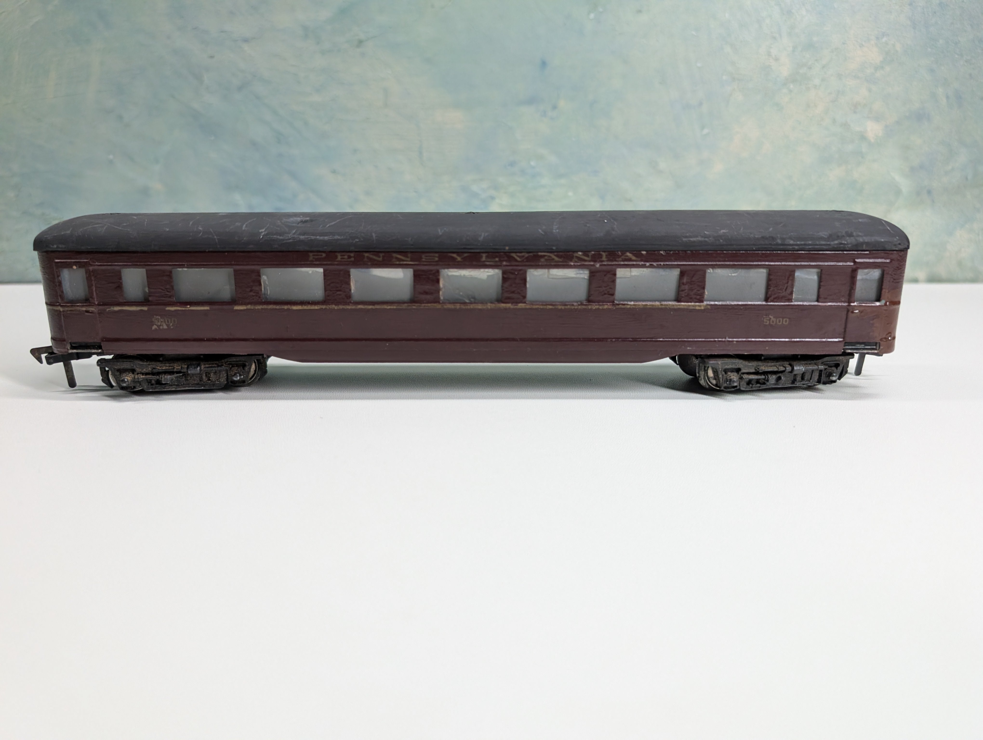 USED PENN LINE HO Scale Metal Passenger Car Pennsylvania #5000 Decal