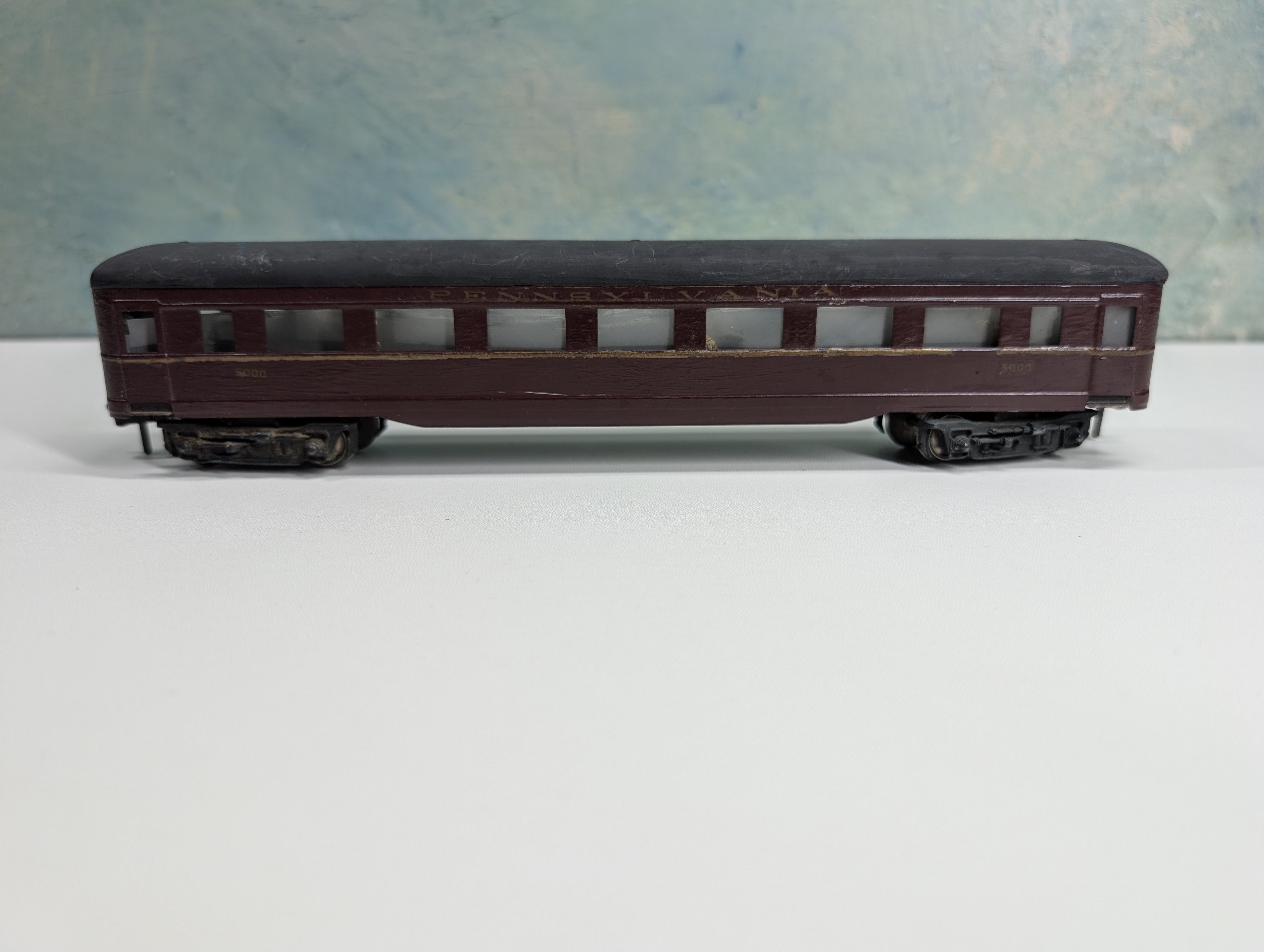 USED PENN LINE HO Scale Metal Passenger Car Pennsylvania #5000 Decal