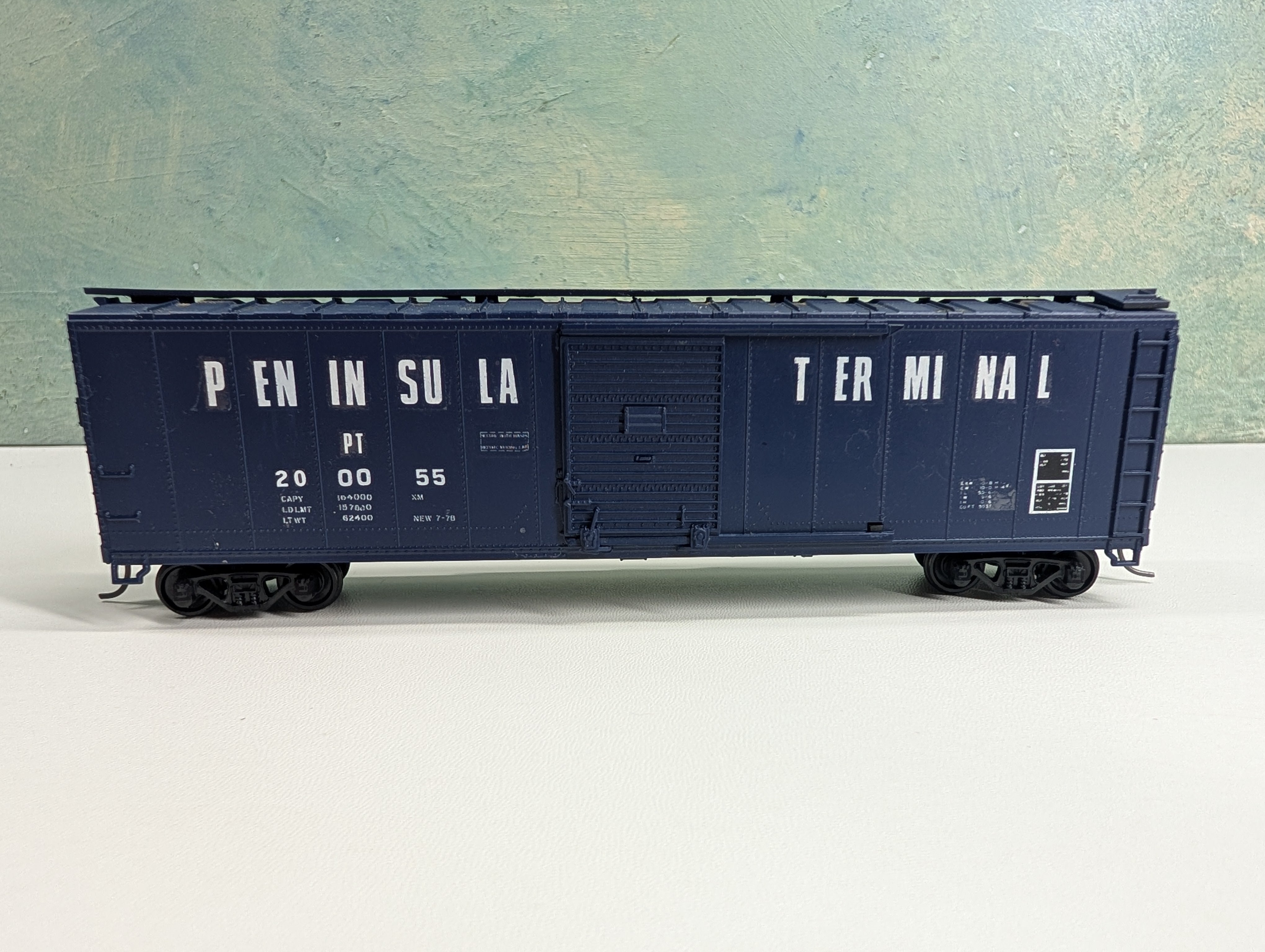 USED Athearn HO Scale 50' SD Box Car Peninsula Terminal PT #200055 Custom Decals