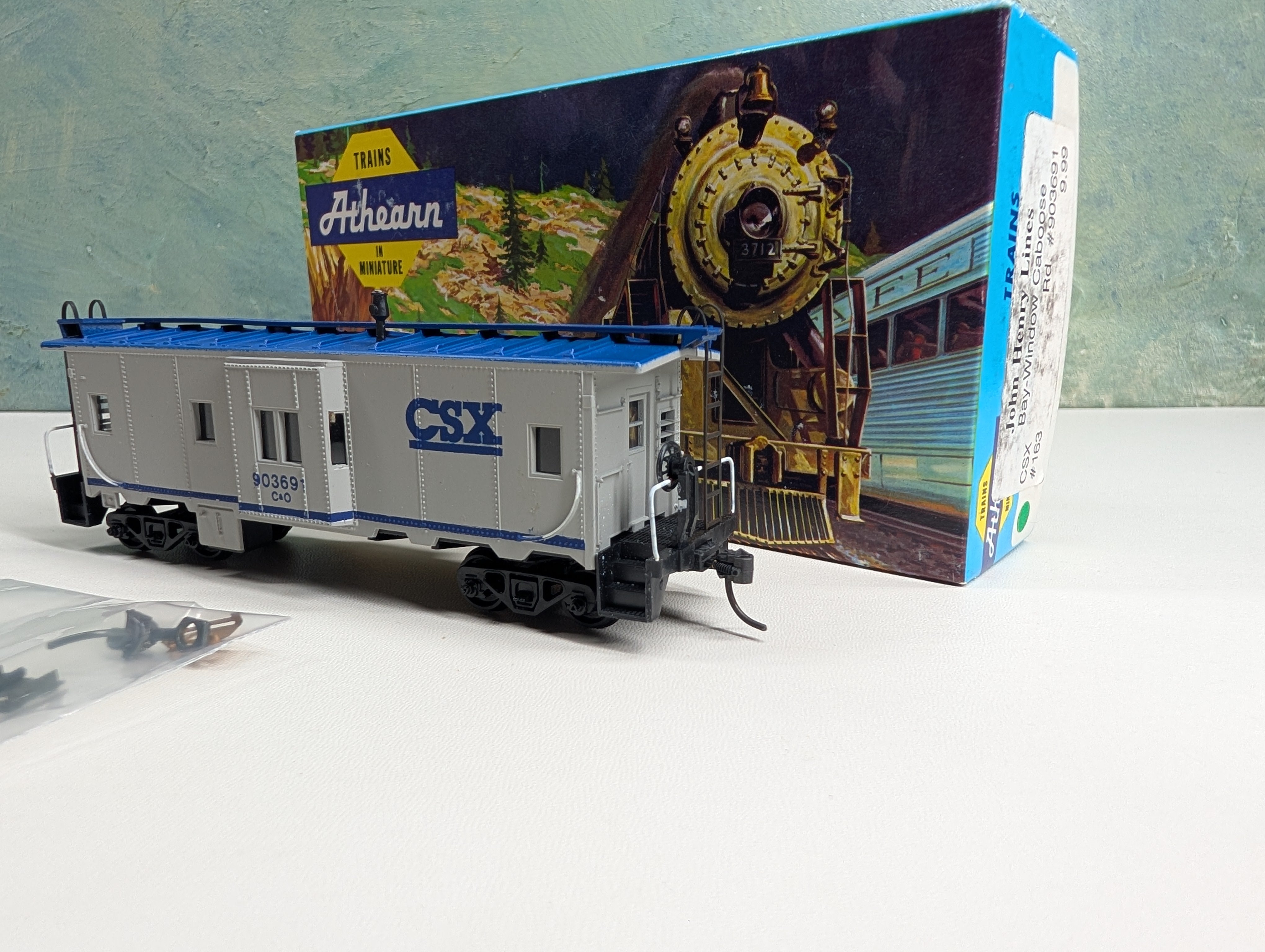 USED Athearn HO Scale Bay Window Caboose CSX C&O #903691 John Henry Custom